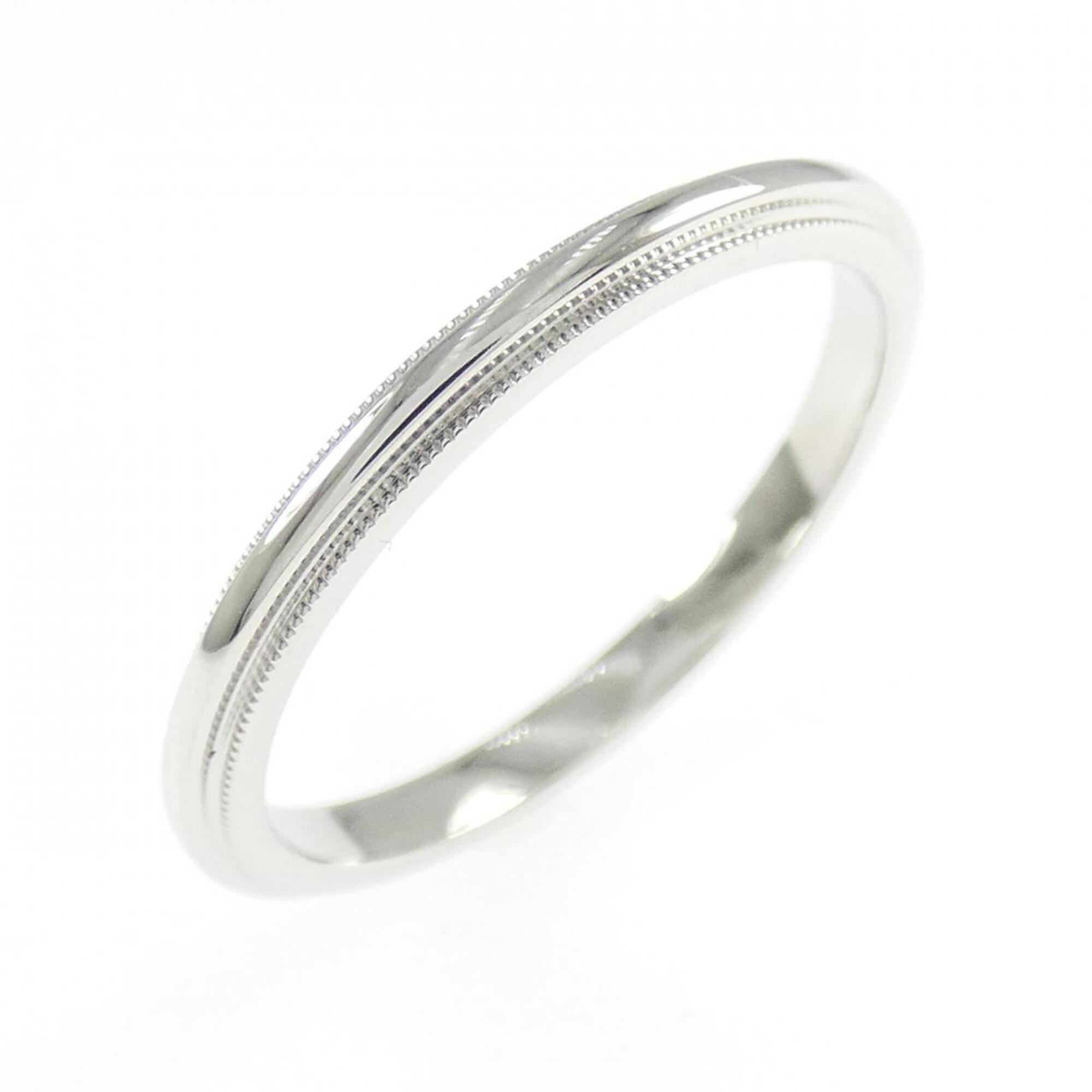 Tiffany Platinum Platinum 950 Band Ring (Pre-Owned)