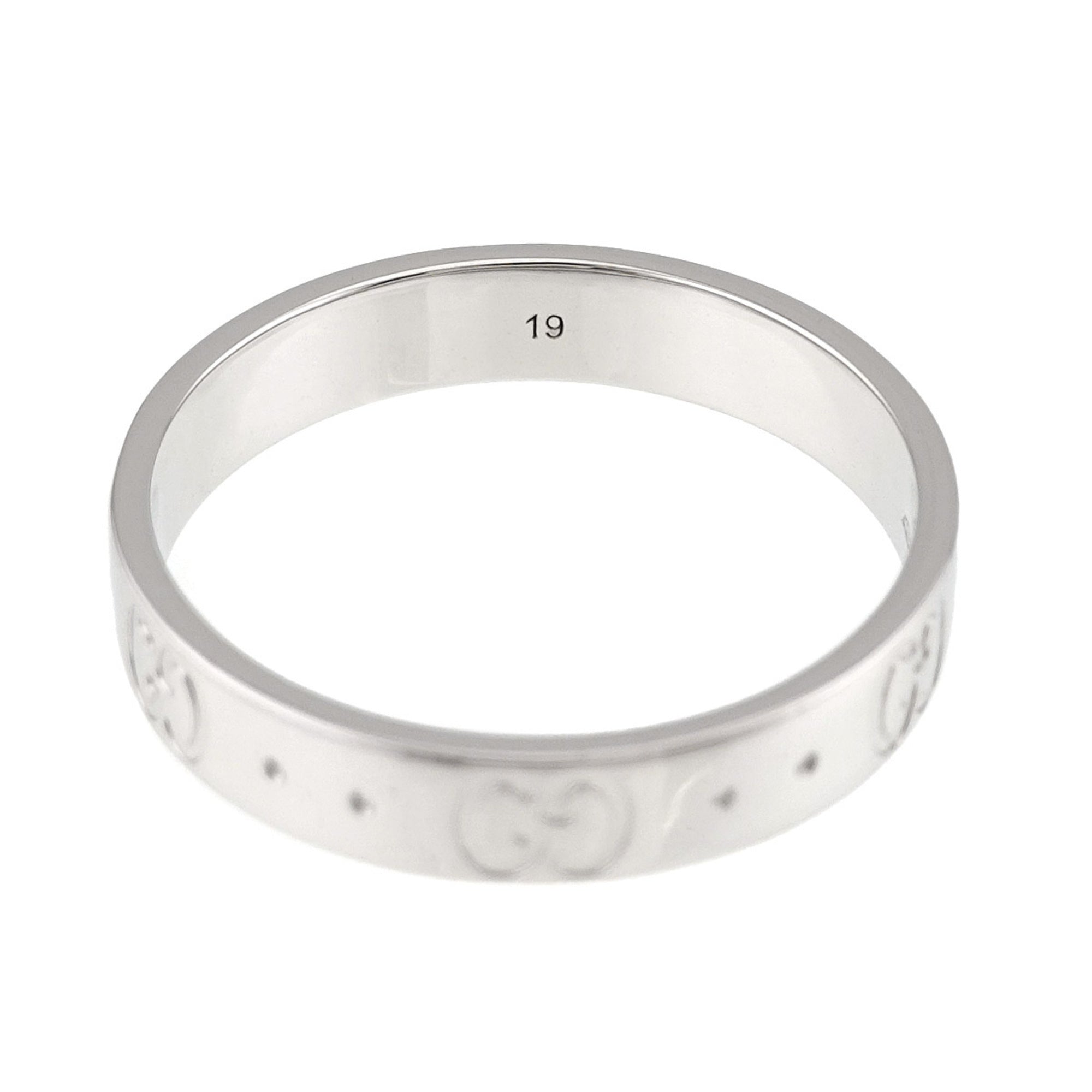 Gucci White Gold (18K) Band Ring (Pre-Owned)