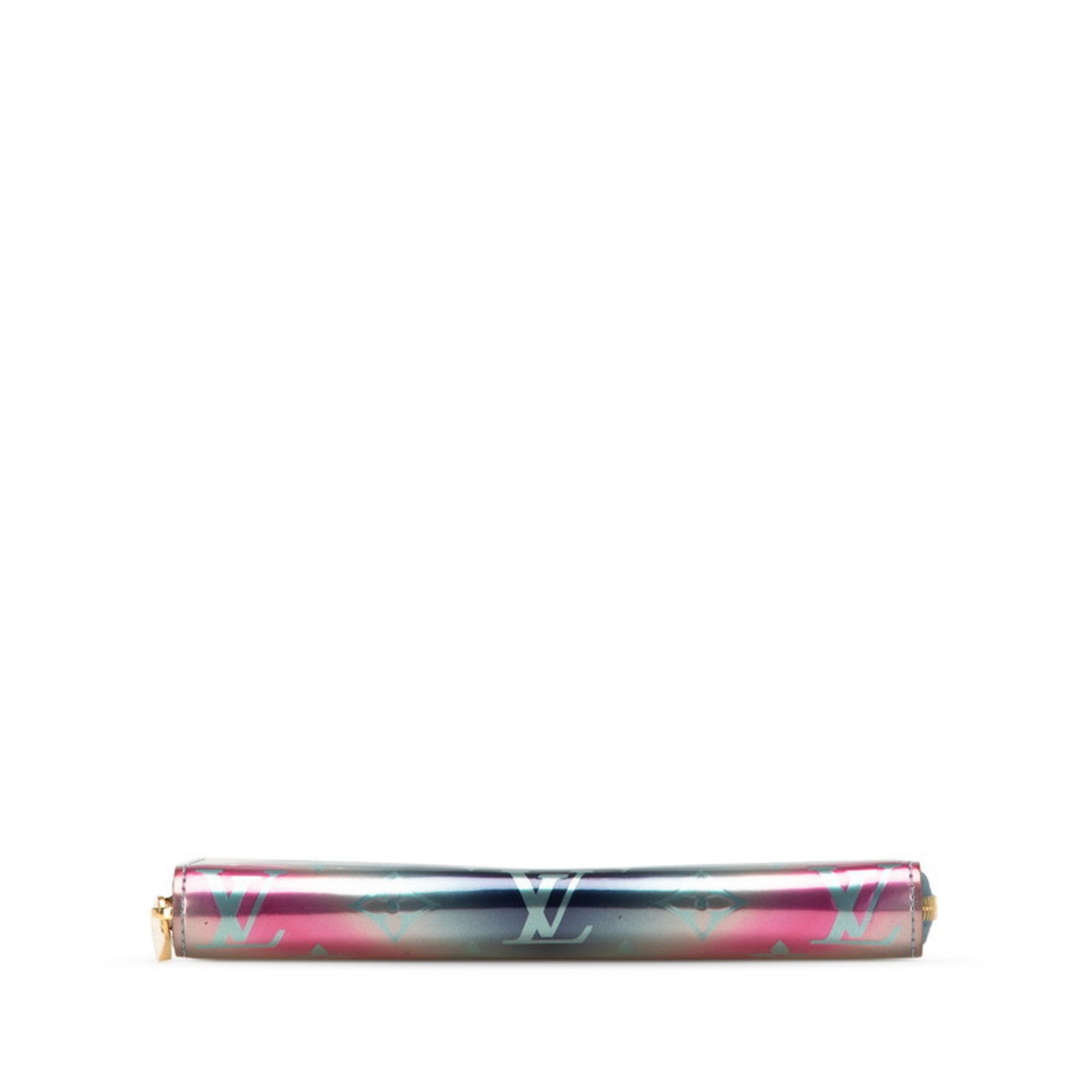 Louis Vuitton Blue Multi-Color Pink Patent Leather Long Wallet (Bi-Fold) (Pre-Owned)