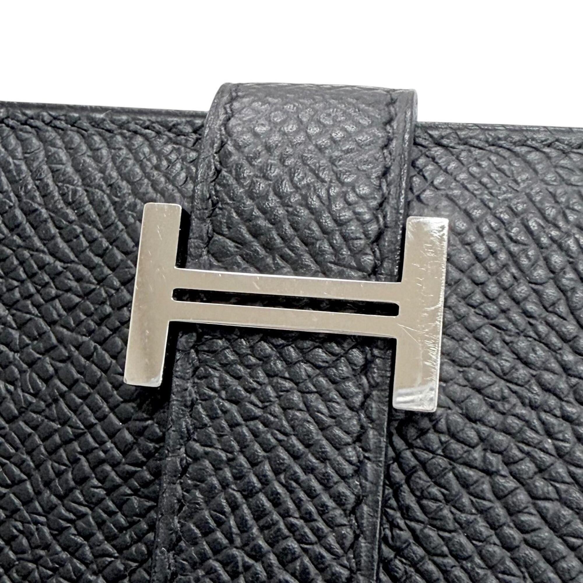 Hermes Black Epsom Leather Wallet (Bi-Fold) (Pre-Owned)