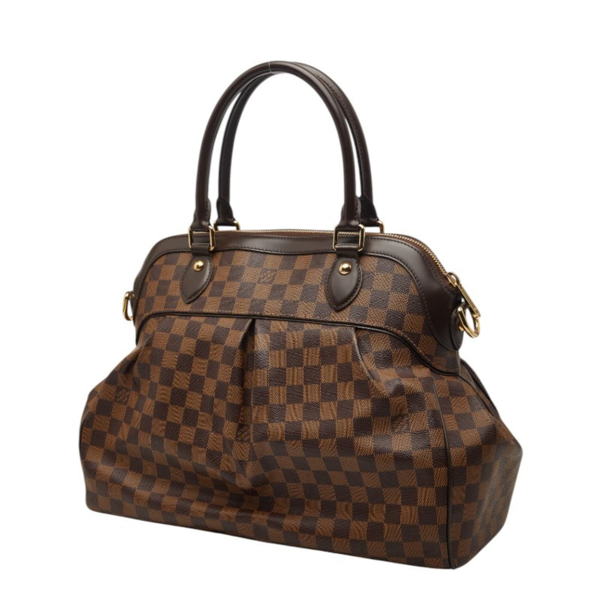 Louis Vuitton Brown Pvc Leather Handbag Shoulder Bag (Pre-Owned)