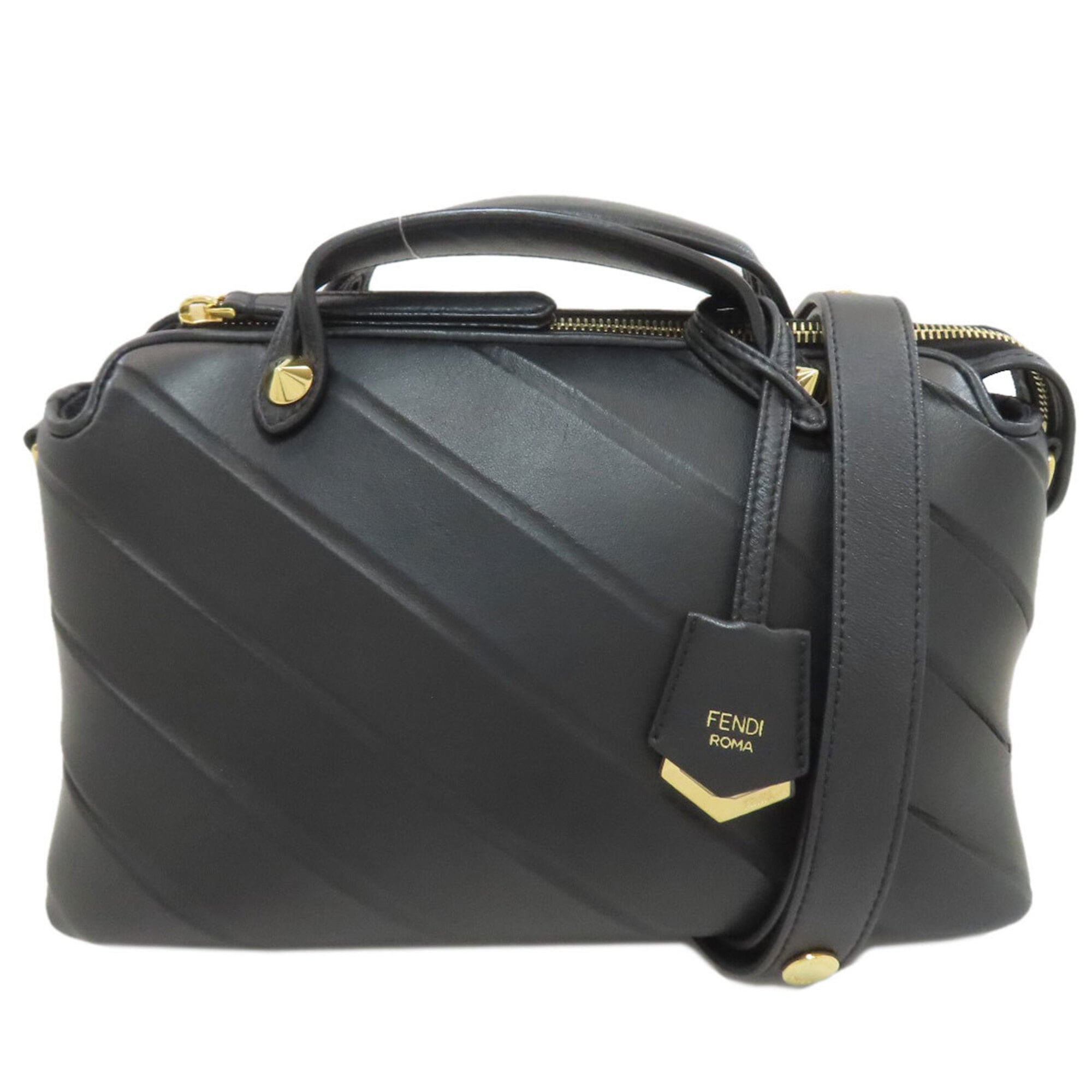 Fendi Black Leather Handbag (Pre-Owned)