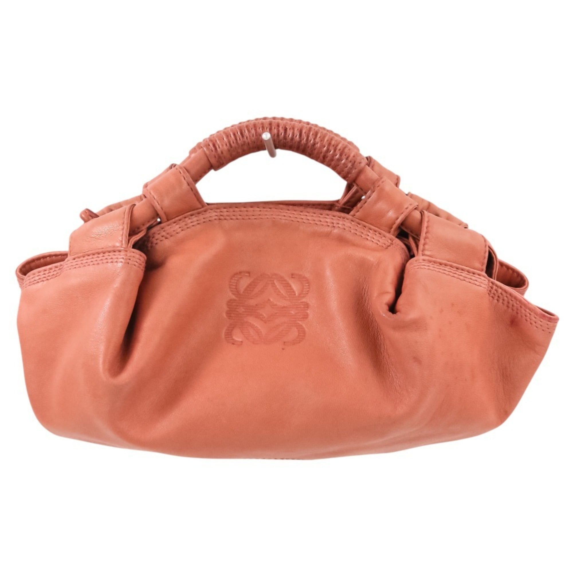 Loewe Nappa Aire Pink Leather Handbag Shoulder Bag (Pre-Owned)