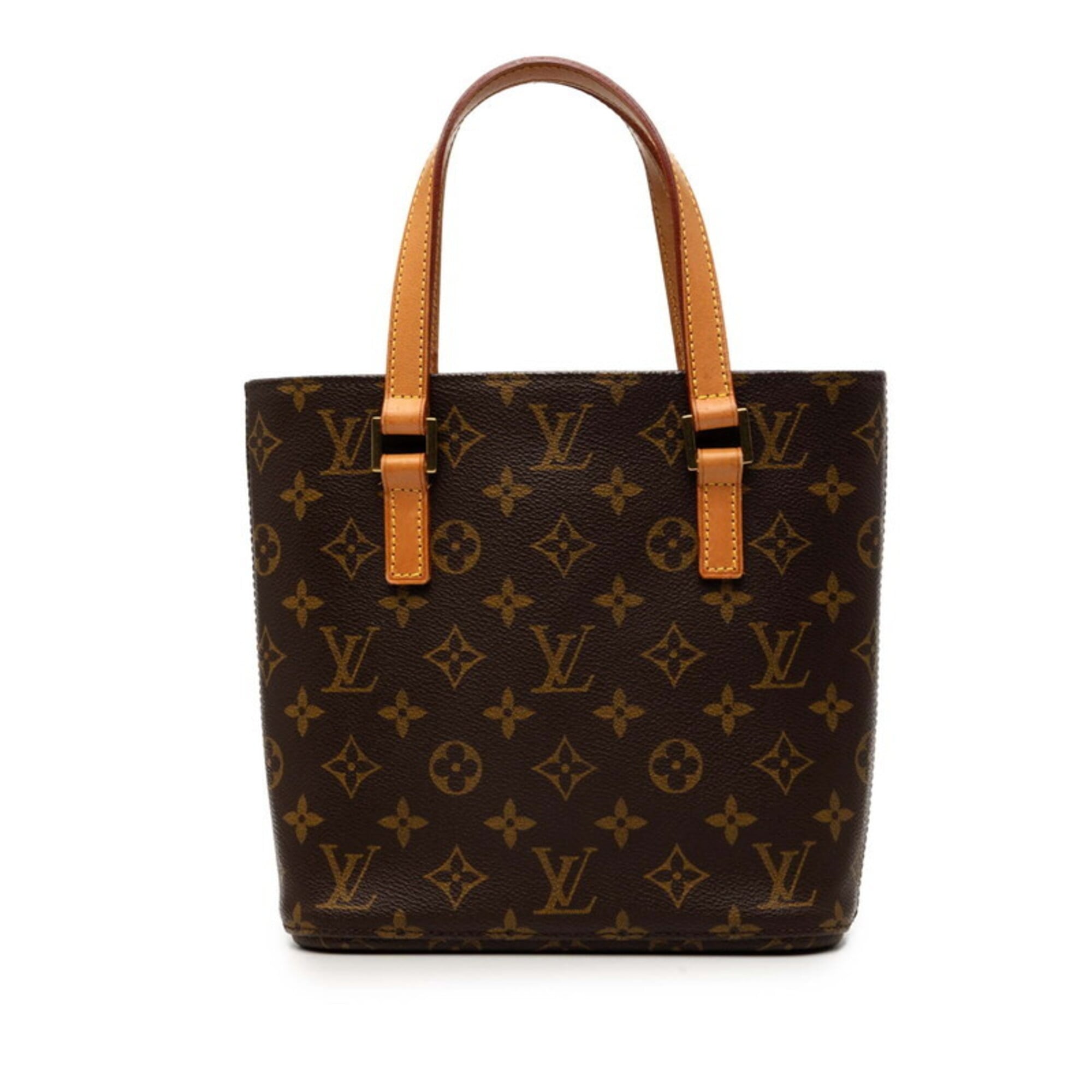 Louis Vuitton Monogram Brown Pvc Leather Handbag Tote Bag (Pre-Owned)