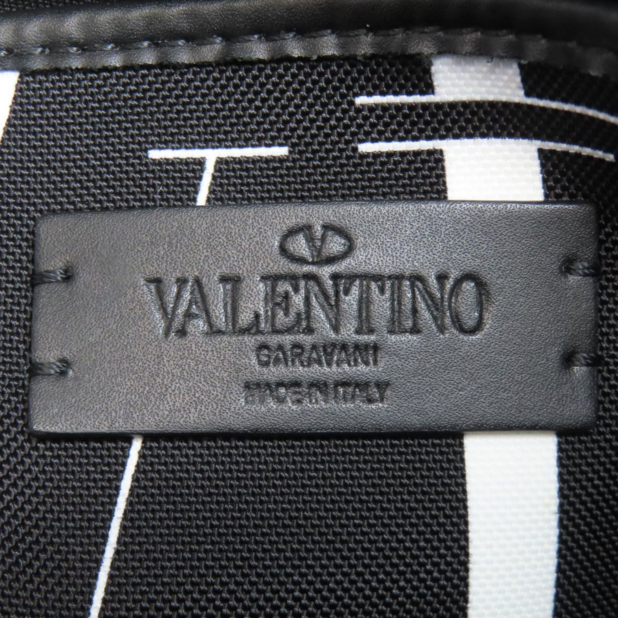 Valentino Black Canvas Shoulder Bag (Pre-Owned)