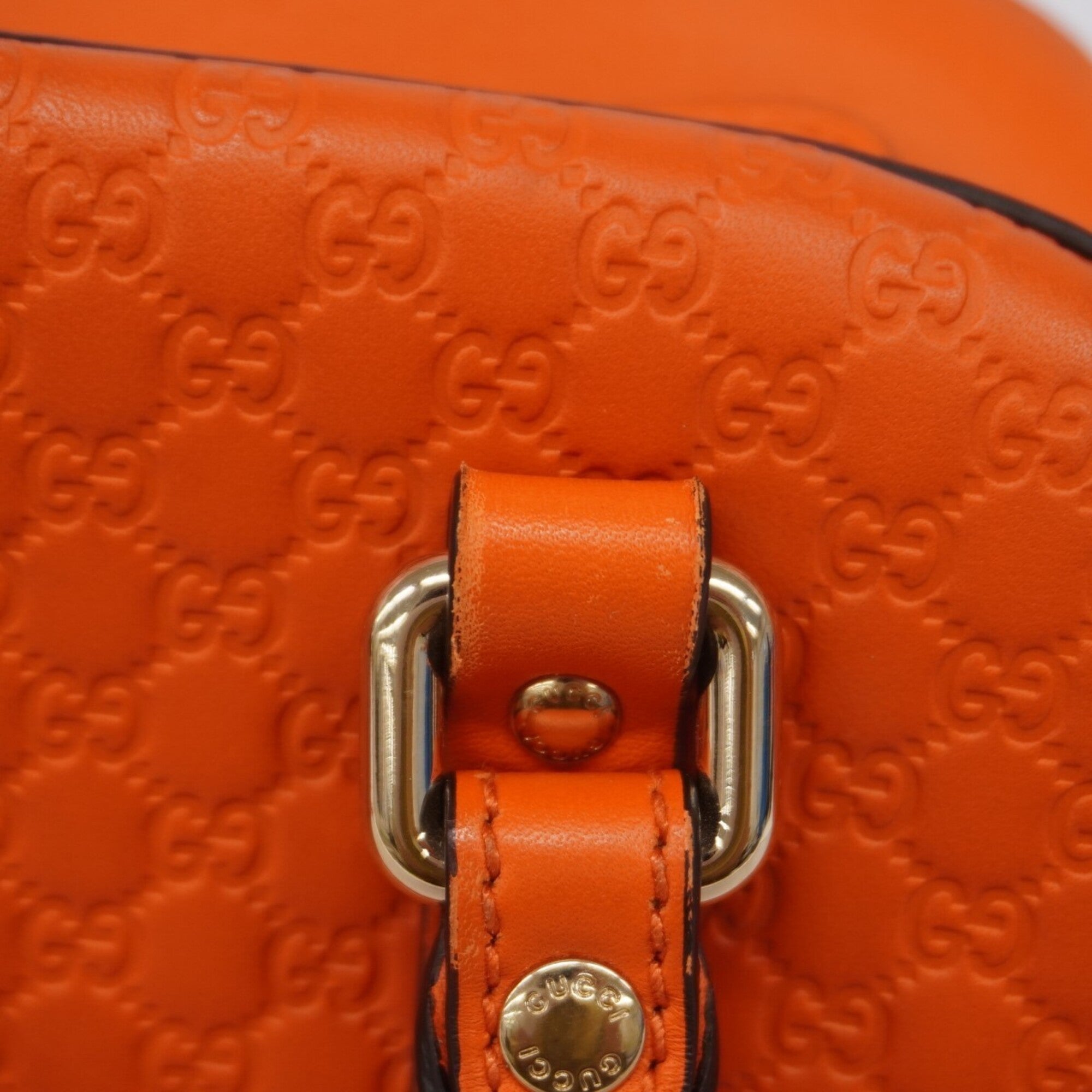 Gucci Orange Leather Handbag (Pre-Owned)