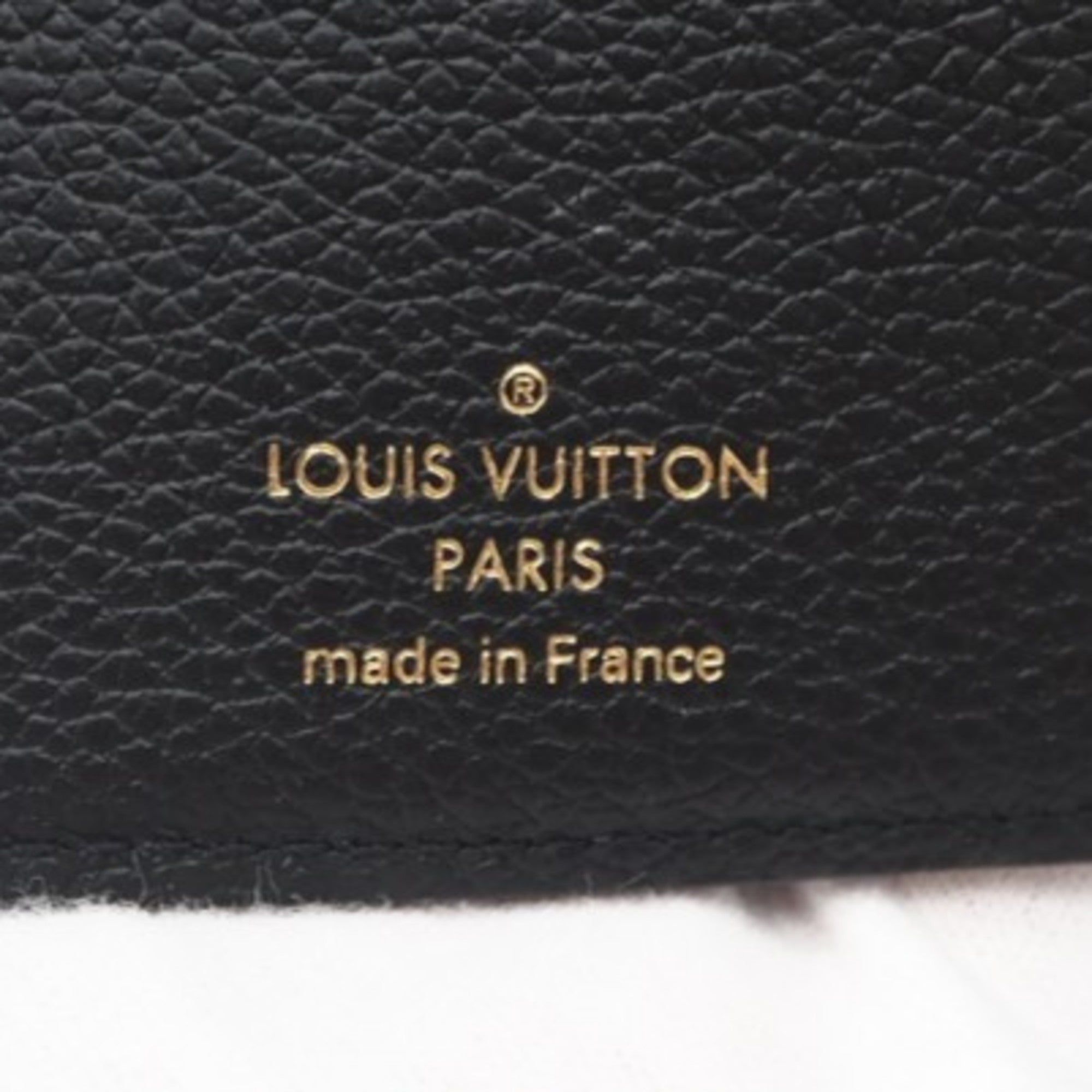 Louis Vuitton Empreinte Black Leather Wallet (Tri-Fold) (Pre-Owned)