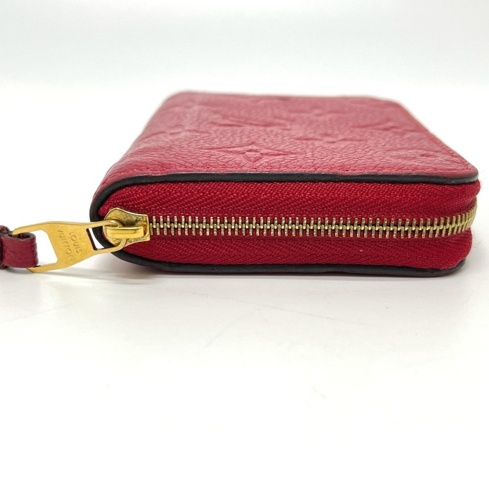 Louis Vuitton Monogram Empreinte Red Color Monogram Empreinte Coin Purse/Coin Case (Pre-Owned)