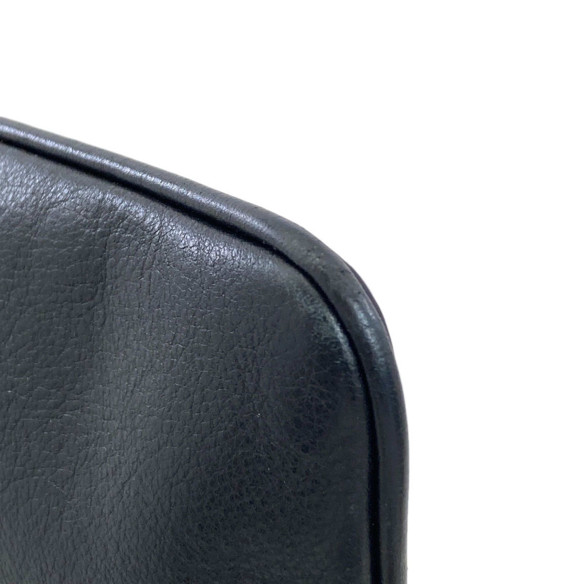 Christian Dior Black Leather Shoulder Bag (Pre-Owned)