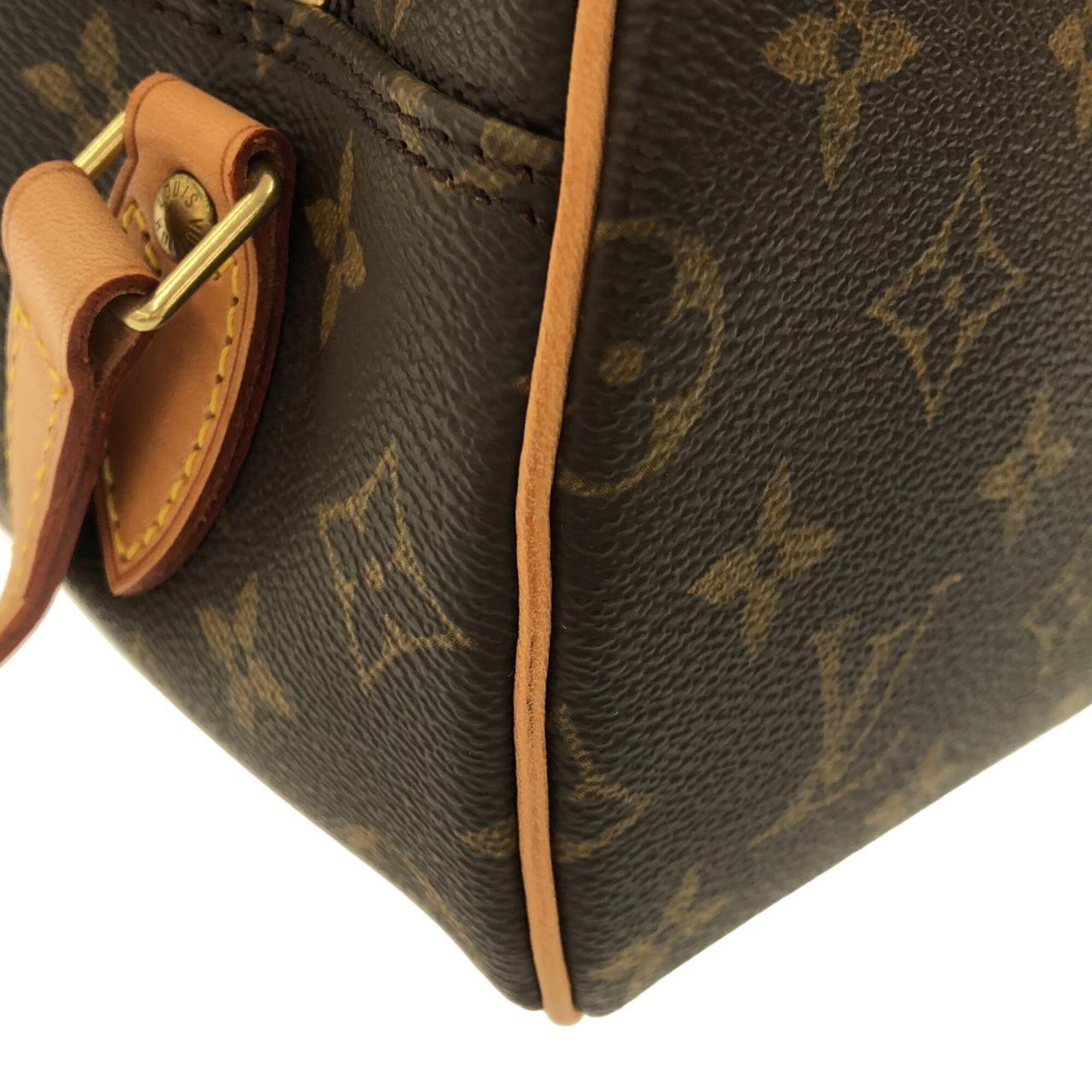 Louis Vuitton Marron Coated Canvas Shoulder Bag (Pre-Owned)