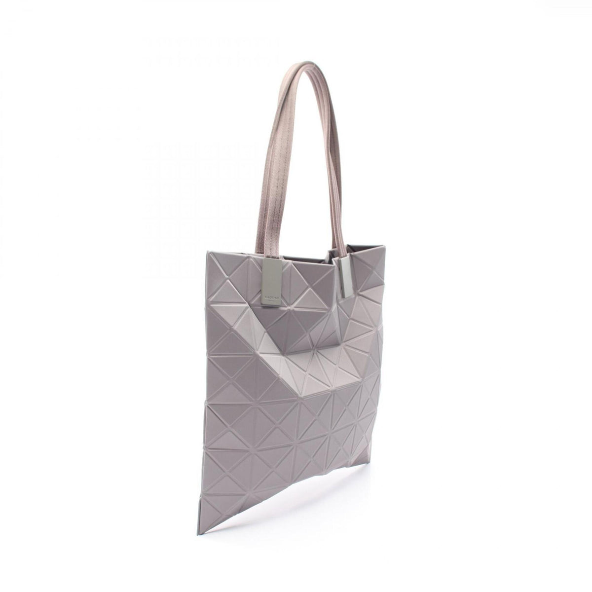 Issey Miyake Gray Polyester Handbag Tote Bag (Pre-Owned)