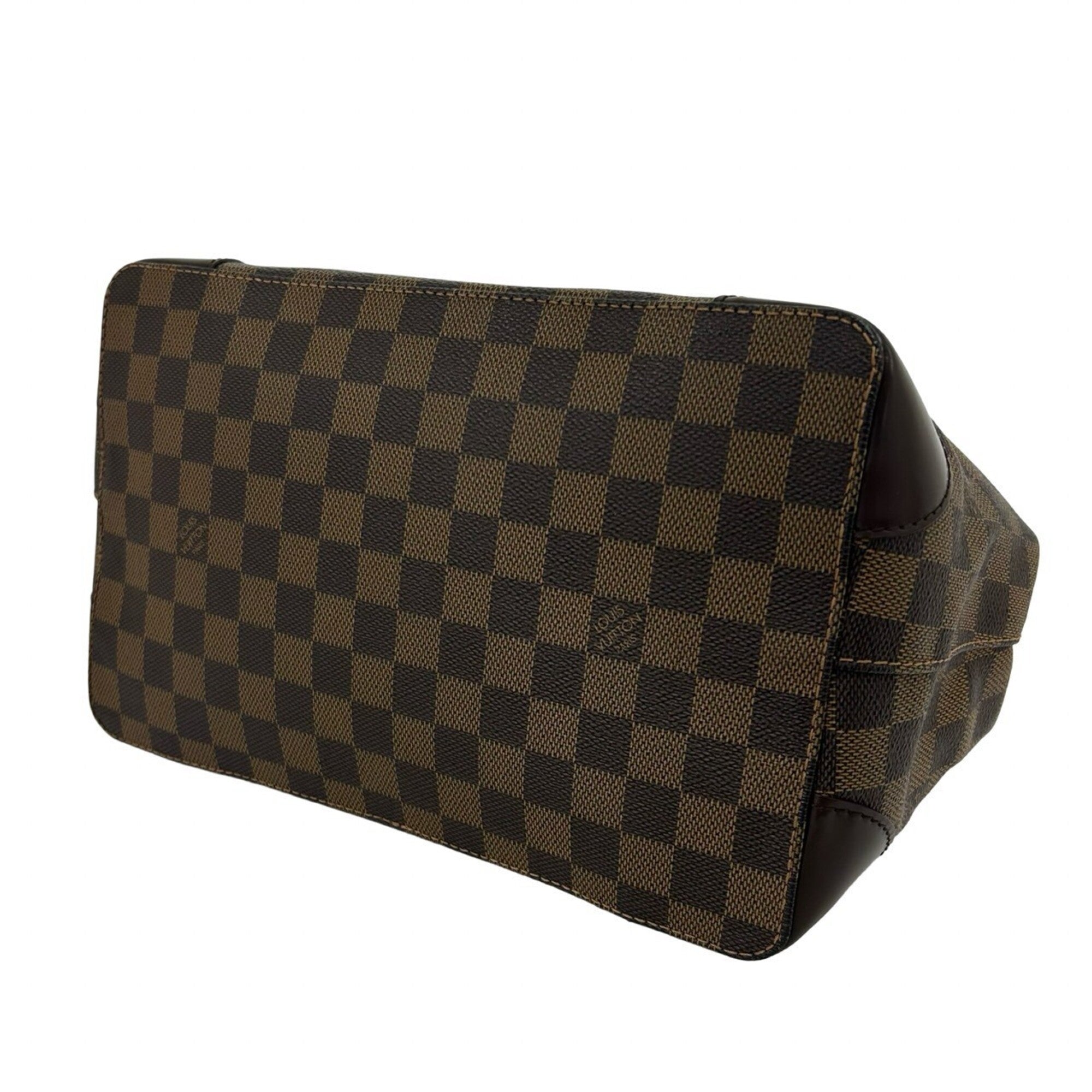 Louis Vuitton Brown Leather Pvc Handbag (Pre-Owned)