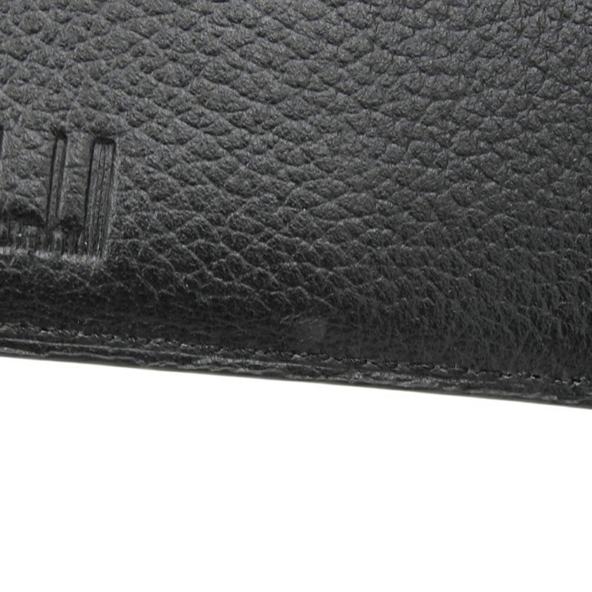 Dunhill Black Pvc Leather Wallet (Bi-Fold) (Pre-Owned)