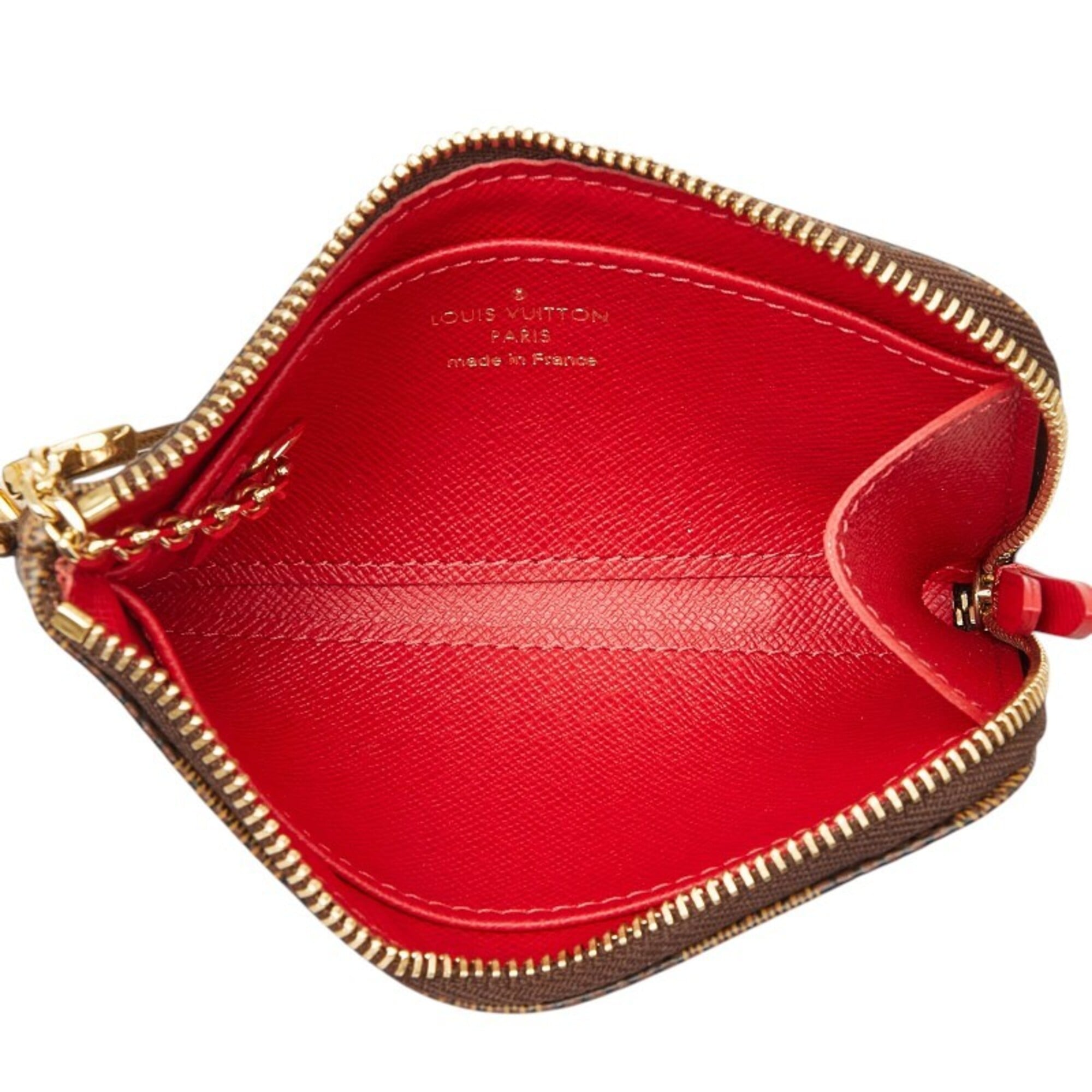 Louis Vuitton Brown Pvc Leather Coin Purse/Coin Case (Pre-Owned)