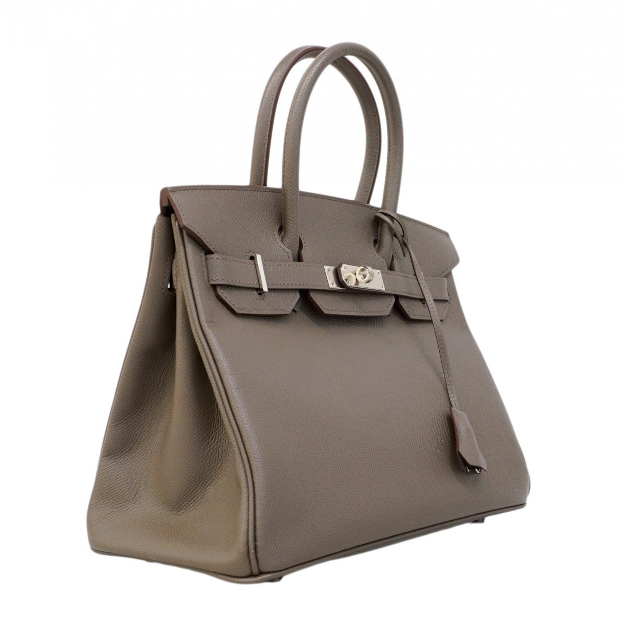 Hermes Etain Epsom Leather Handbag (Pre-Owned)