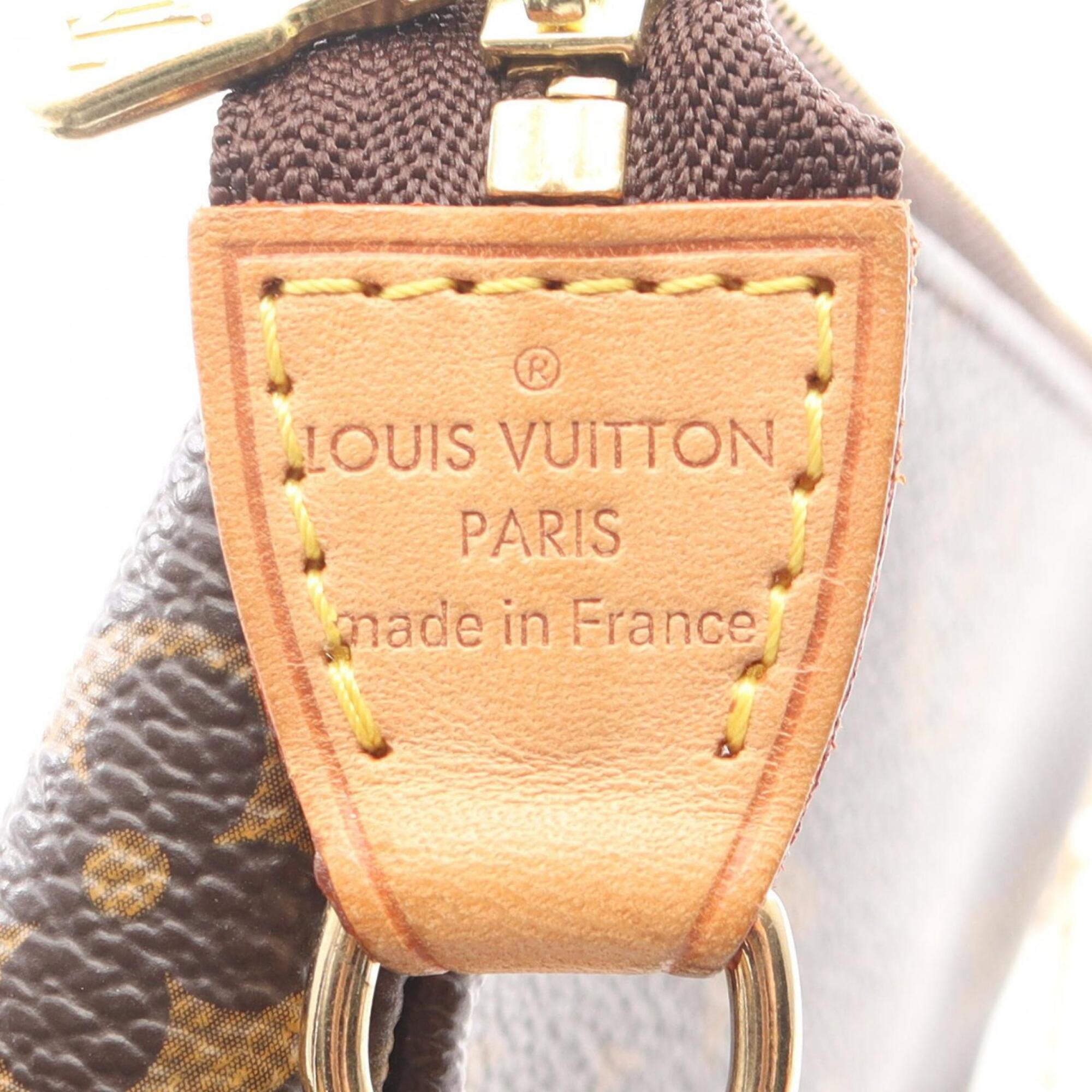 Louis Vuitton Brown Pvc Leather Handbag Pochette (Pre-Owned)