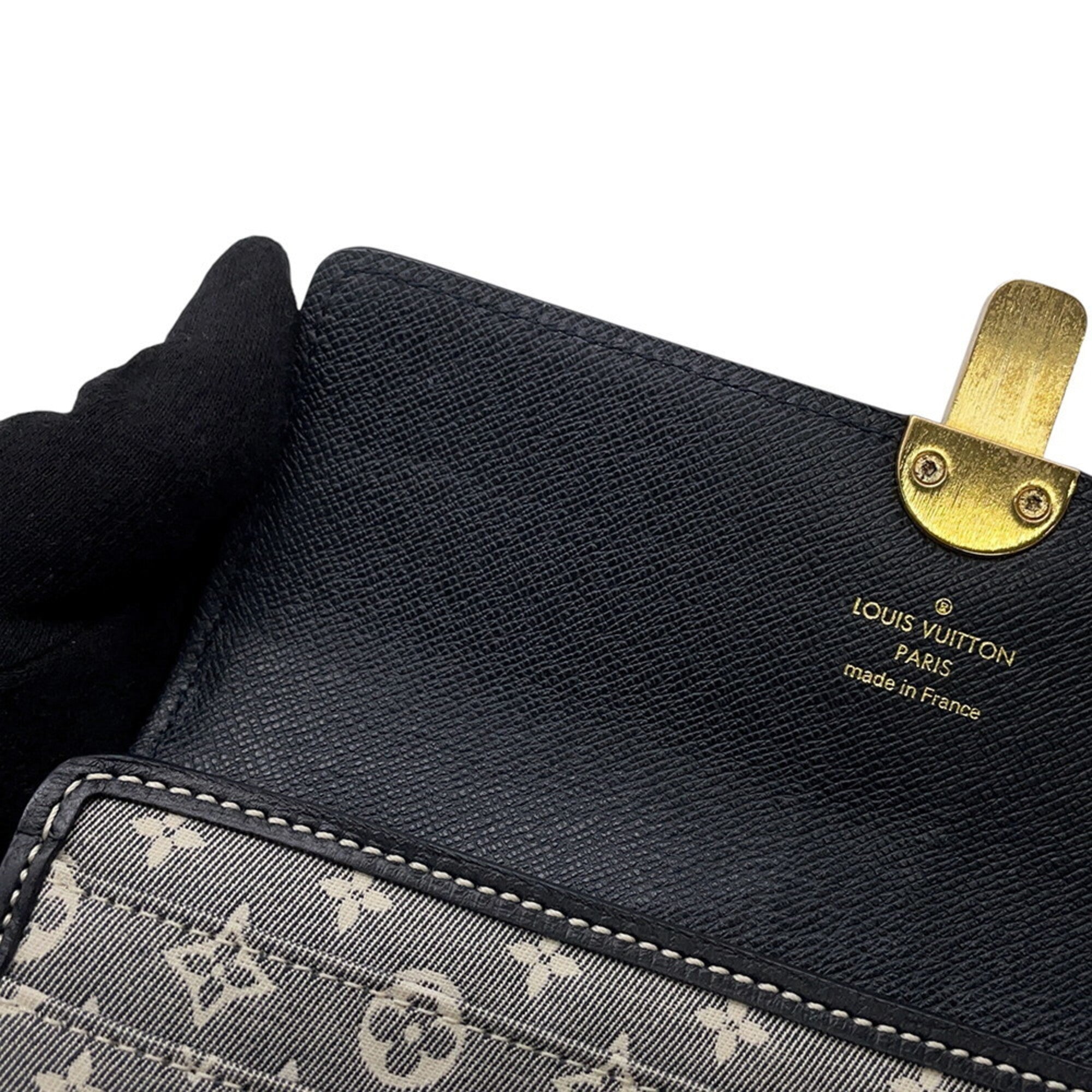 Louis Vuitton Monogram Idylle Gray Navy Monogram Idylle Long Wallet (Bi-Fold) (Pre-Owned)