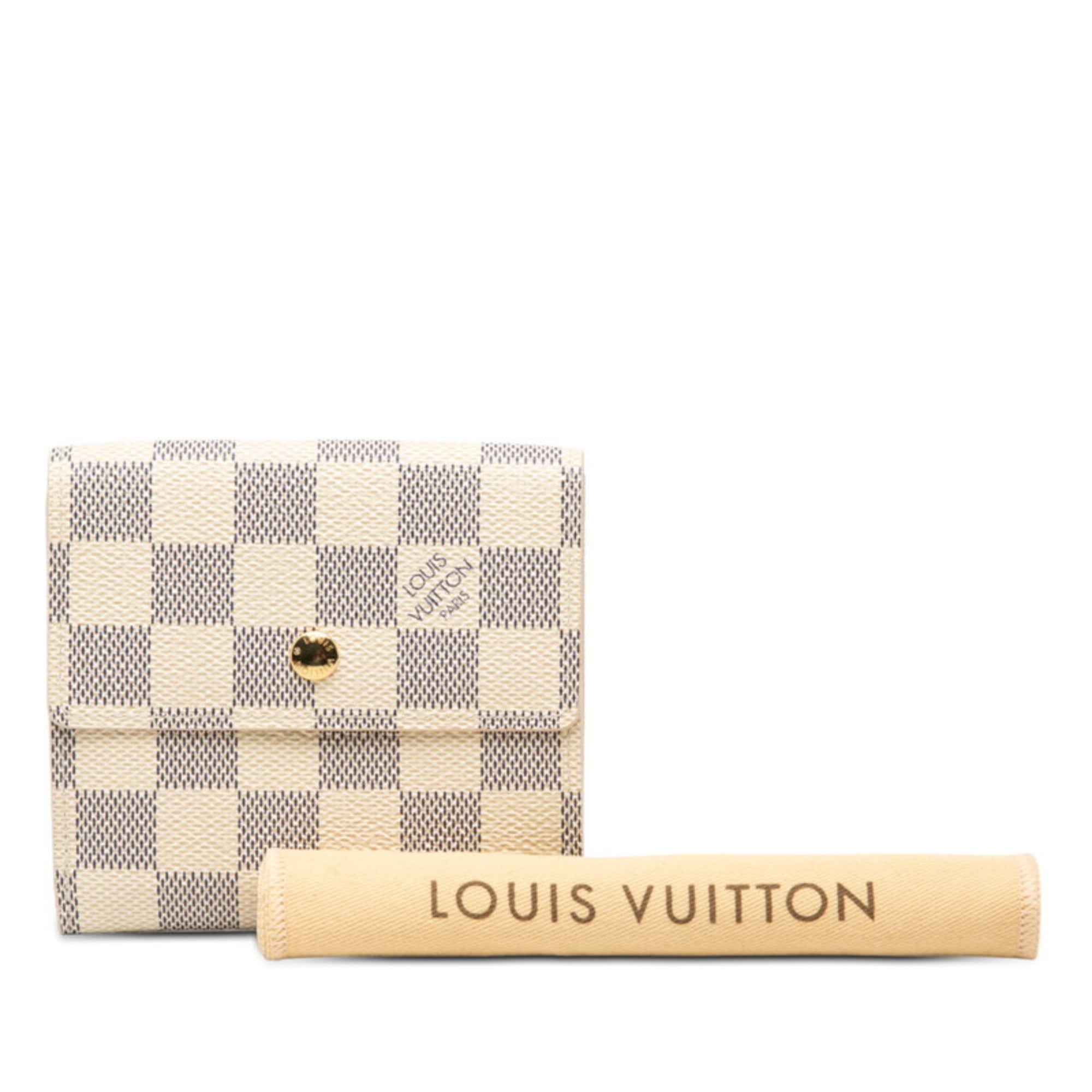 Louis Vuitton White Pvc Leather Wallet (Bi-Fold) (Pre-Owned)