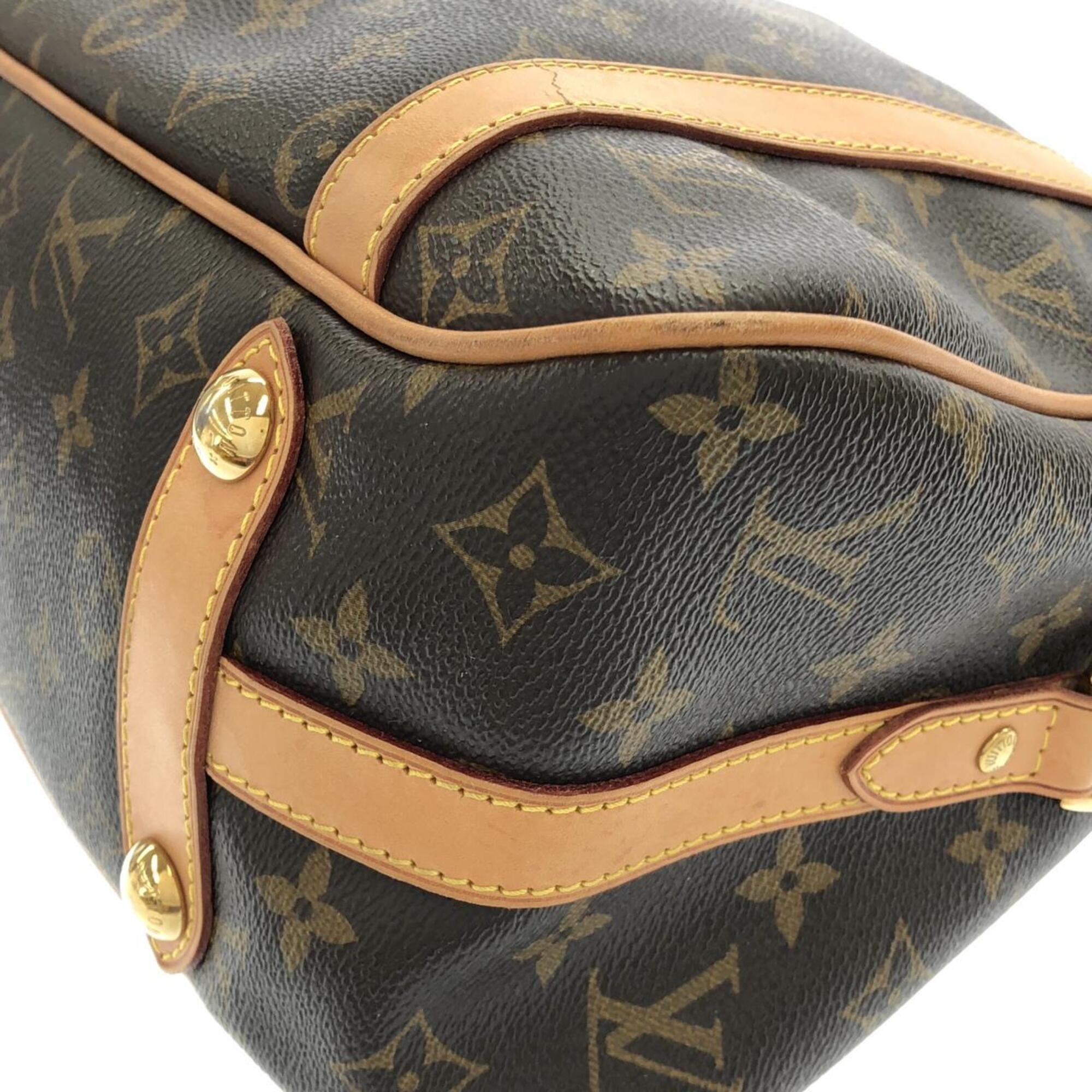 Louis Vuitton Monogram Marron Coated Canvas Shoulder Bag (Pre-Owned)