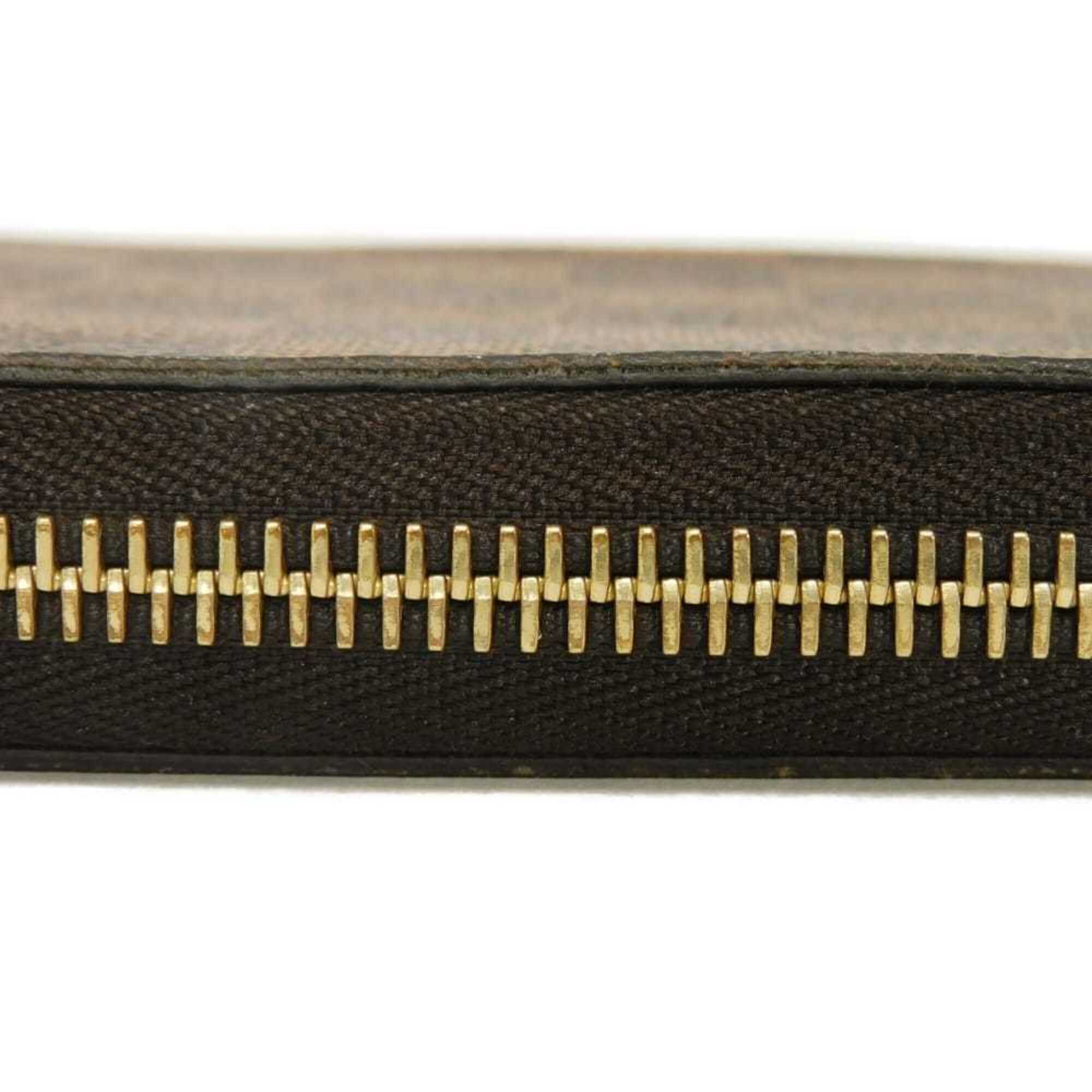Louis Vuitton Brown Damier Canvas Ebene Damier Canvas Leather Long Wallet (Bi-Fold) (Pre-Owned)