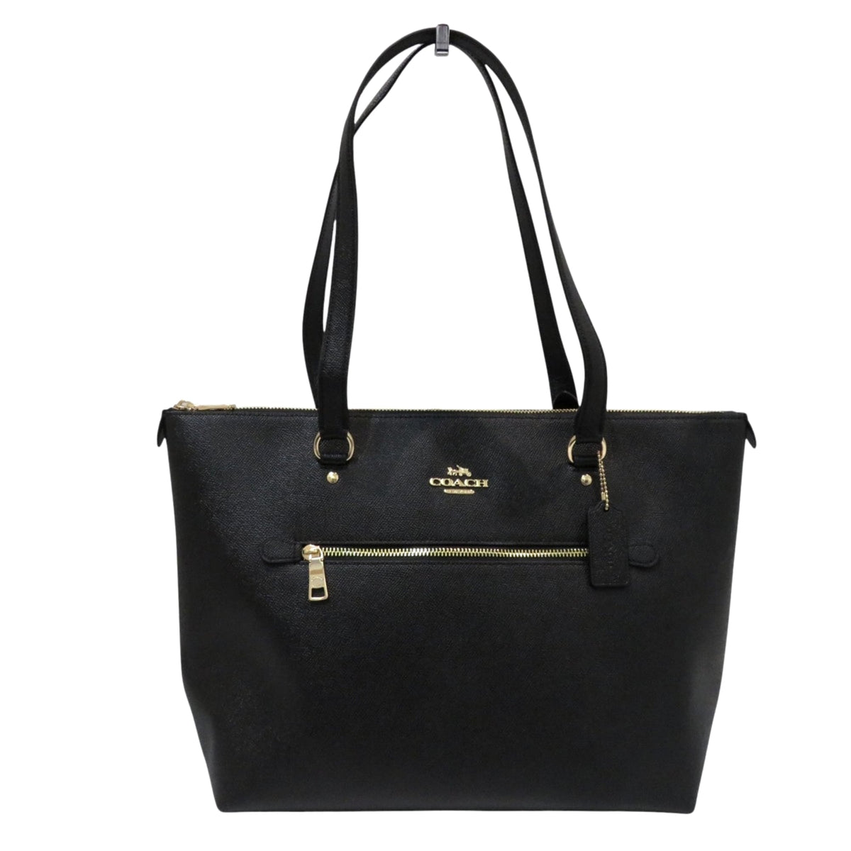 Coach Black Leather Tote Bag (Pre-Owned)