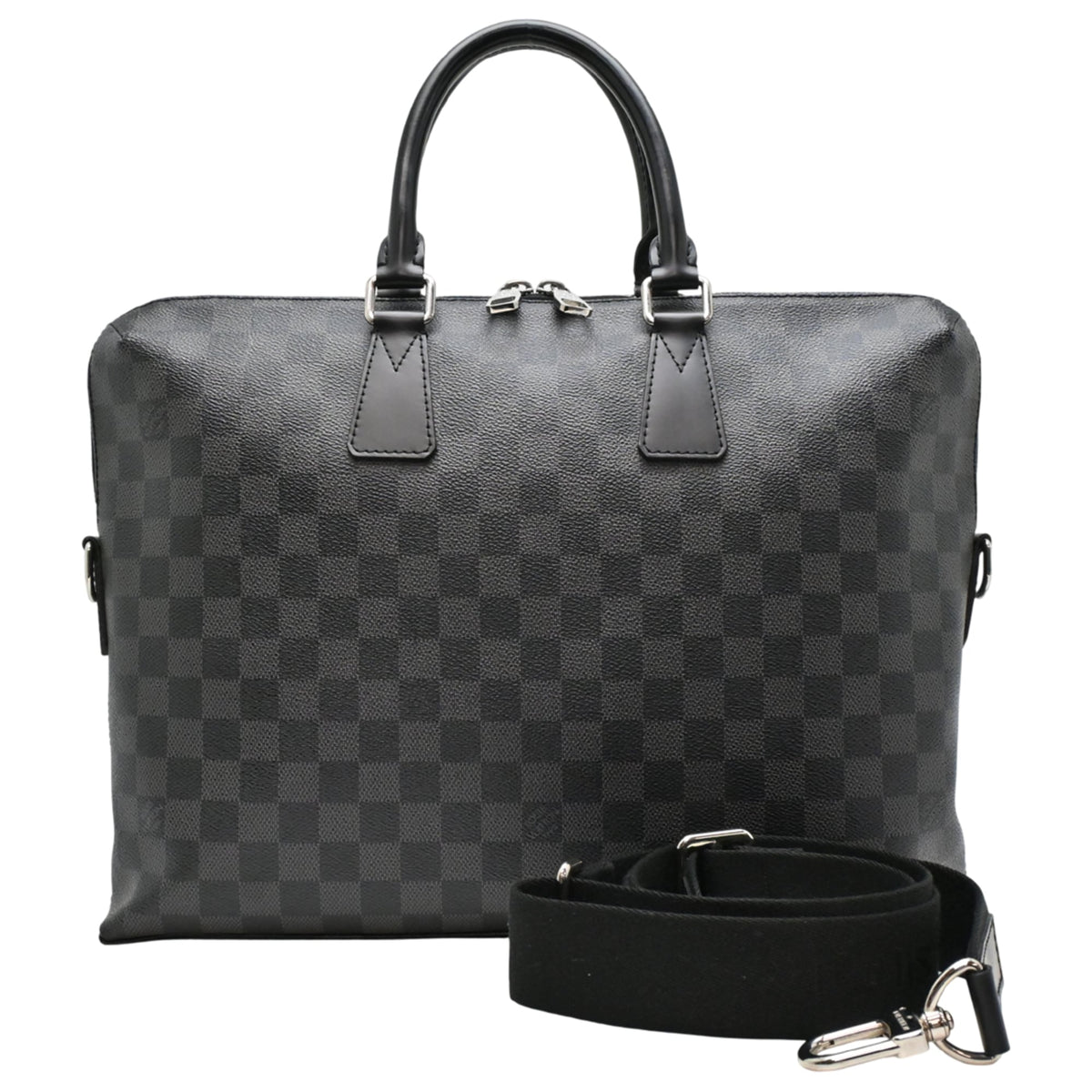 Louis Vuitton Black Damier Graphite Handbag (Pre-Owned)