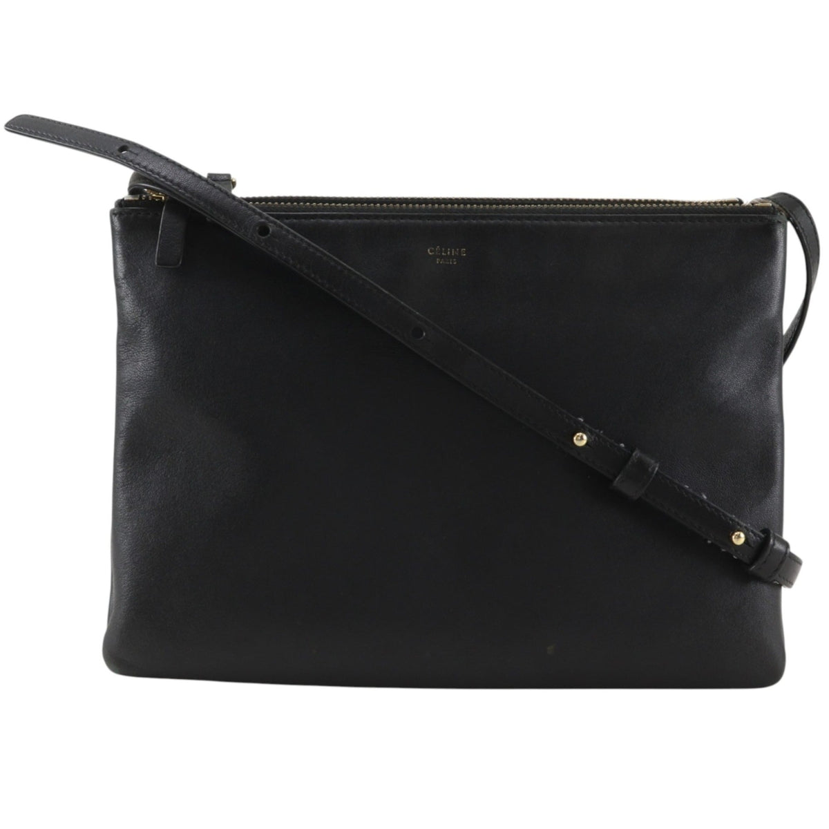 Celine Black Leather Shoulder Bag (Pre-Owned)