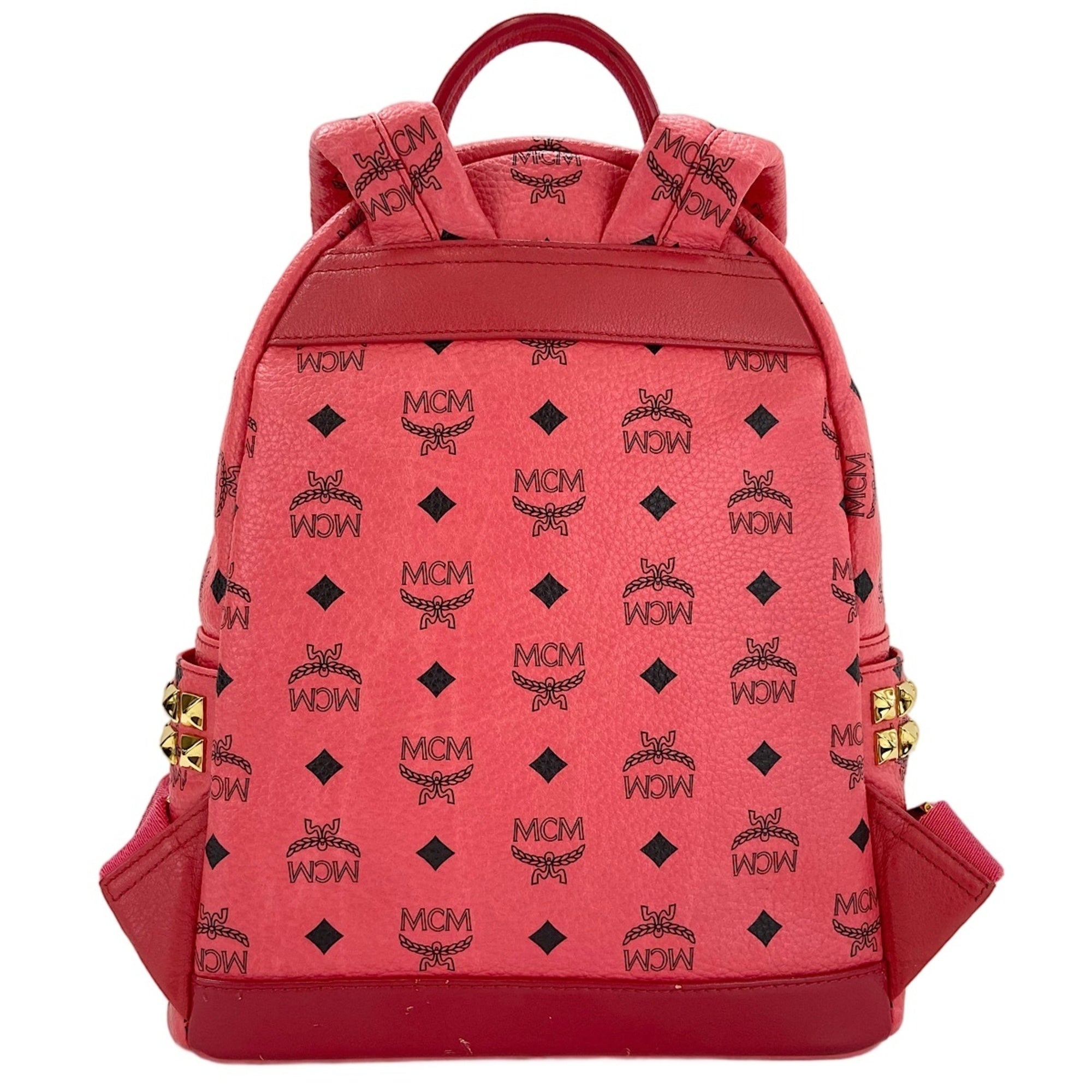 Mcm Red Color Backpack (Pre-Owned)