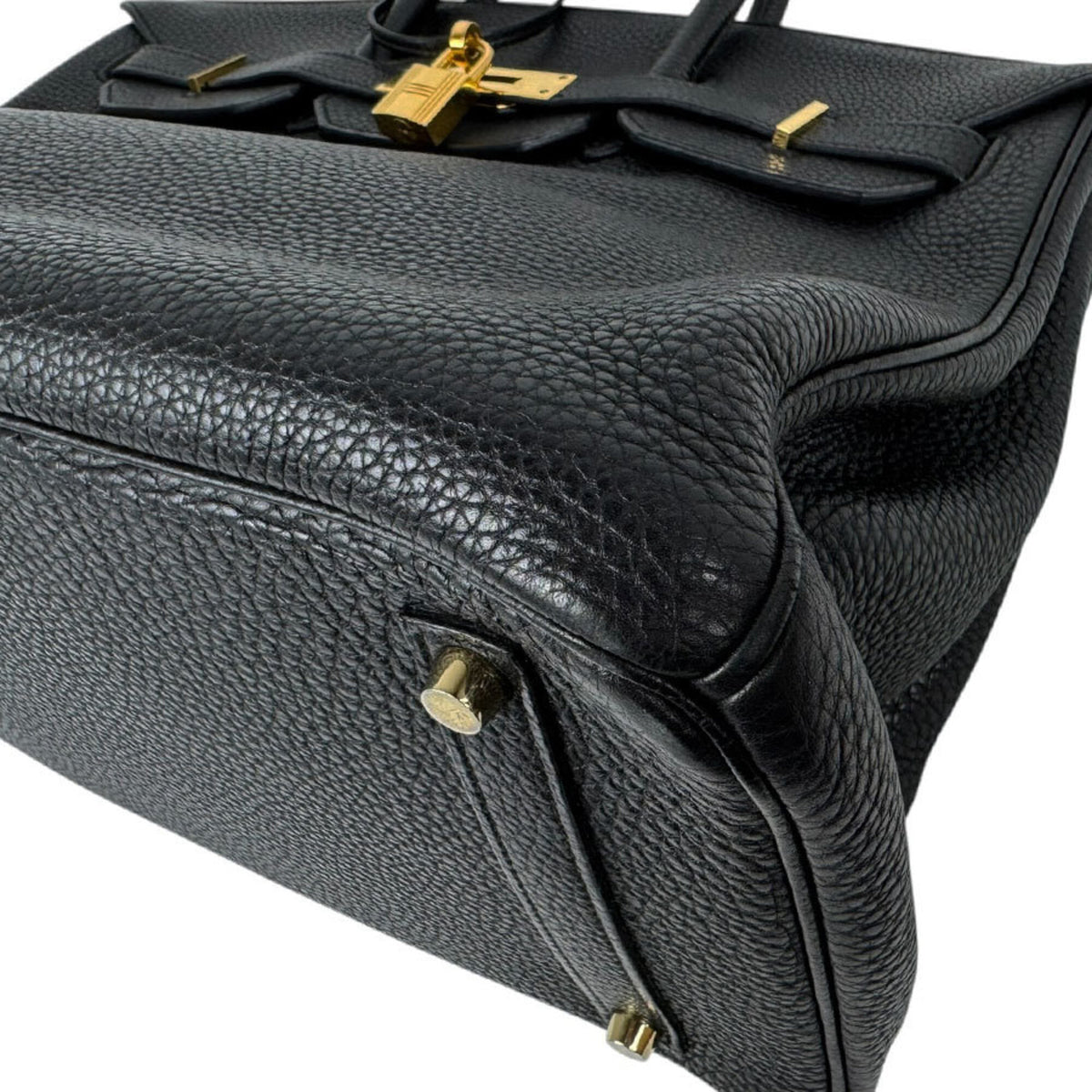 Hermes Black Togo Leather Handbag (Pre-Owned)