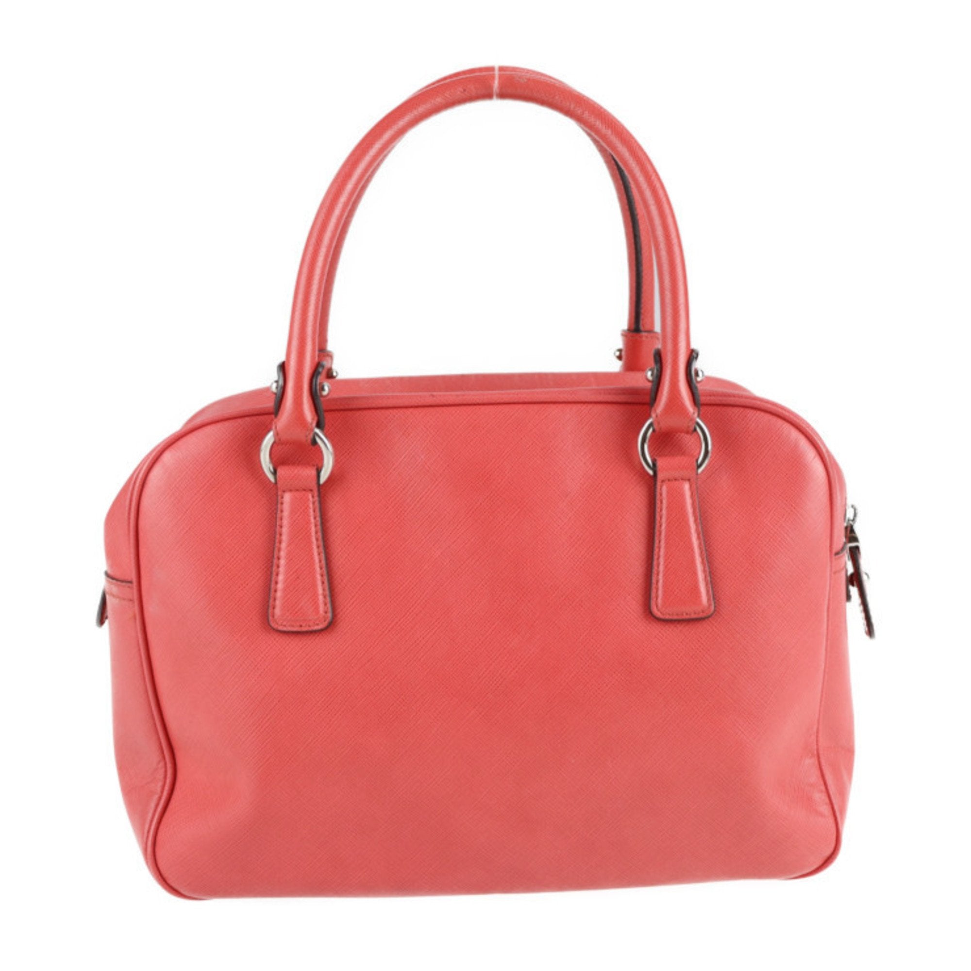 Salvatore Ferragamo Gancini Pink Leather Boston Bag Handbag Tote Bag (Pre-Owned)