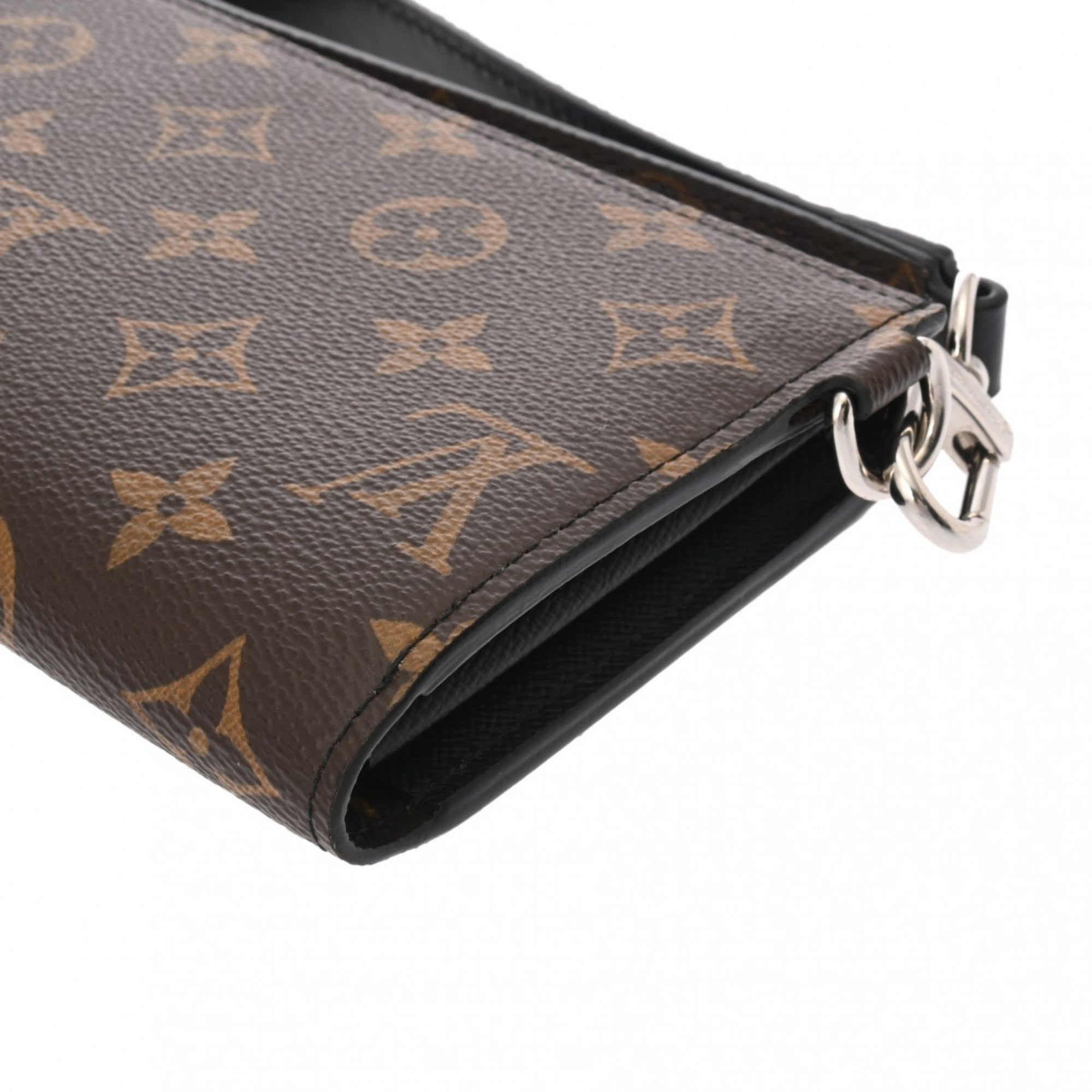 Louis Vuitton Black Brown Monogram Monogram Long Wallet (Bi-Fold) (Pre-Owned)