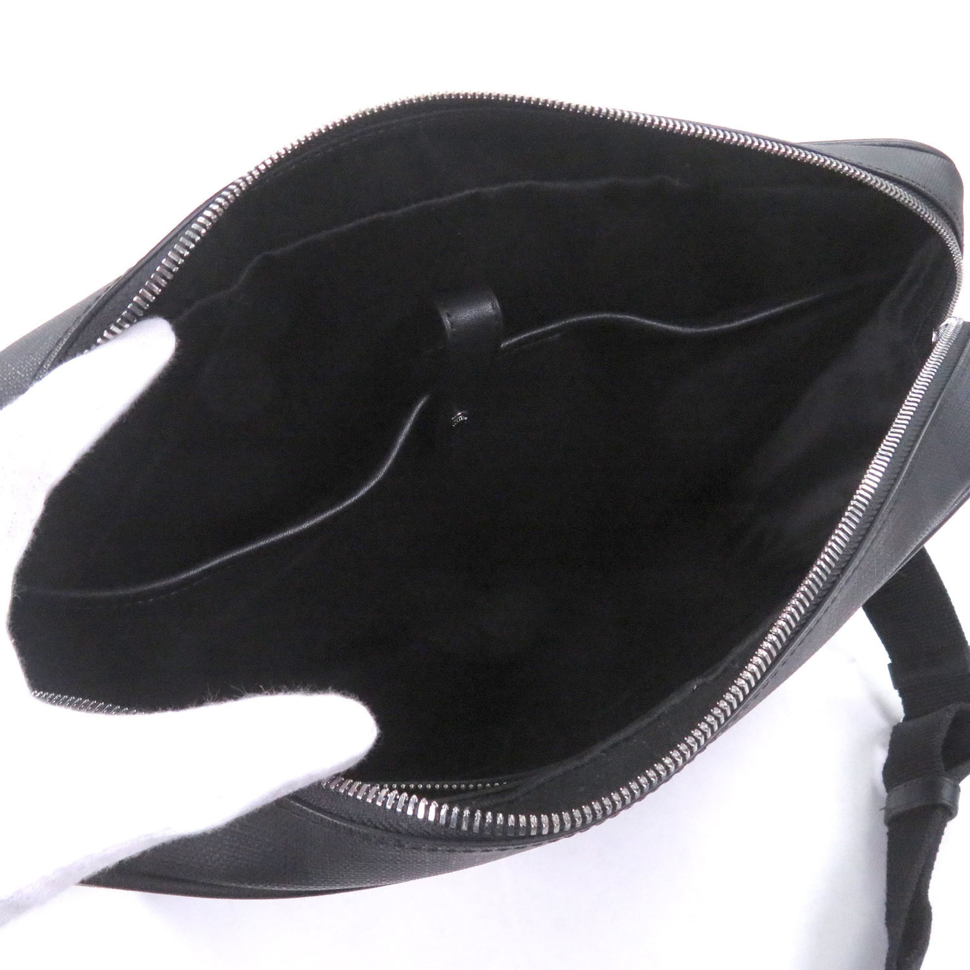 Burberry Black Polyester Cotton Briefcase Messenger Bag Shoulder Bag (Pre-Owned)