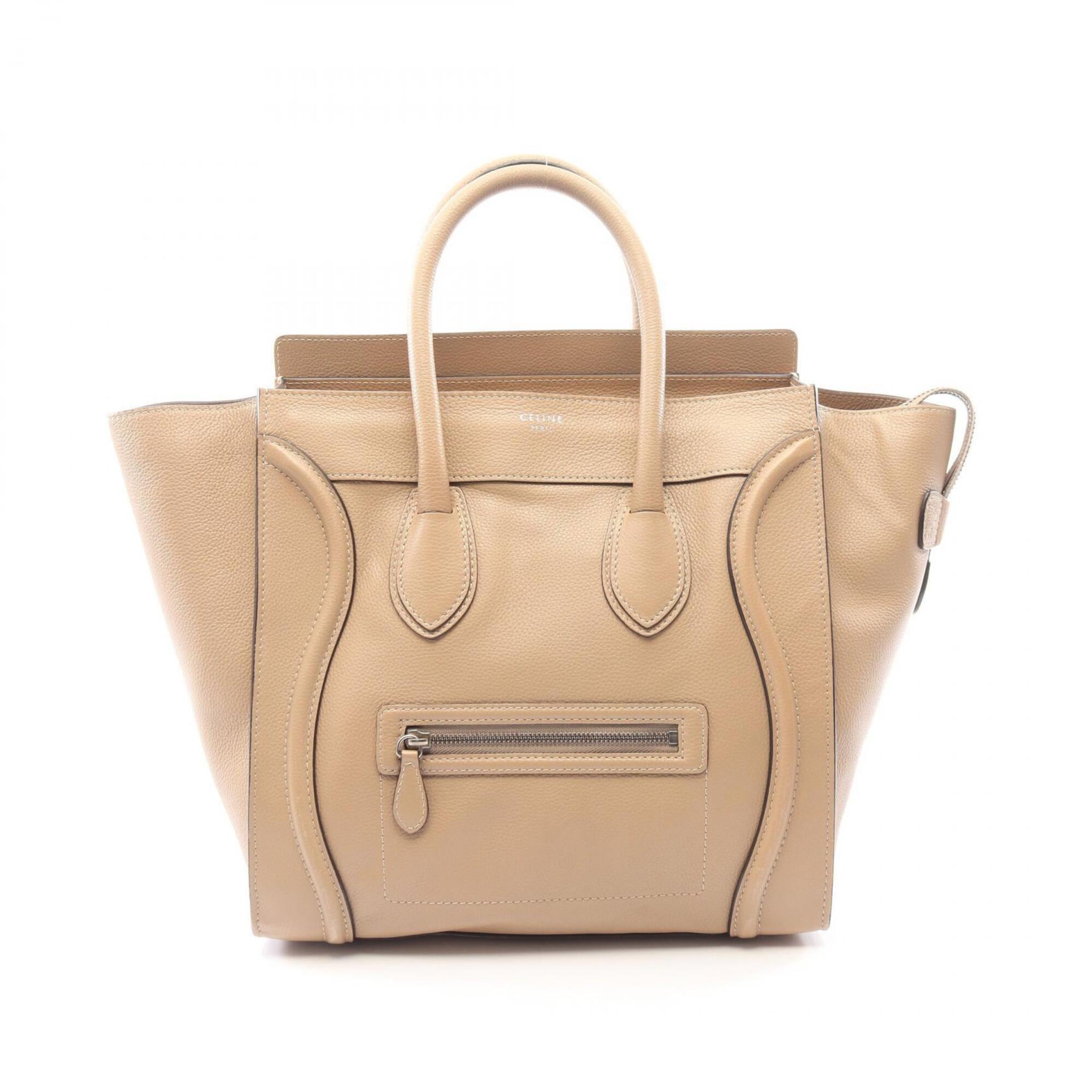 Celine Beige Leather Handbag (Pre-Owned)