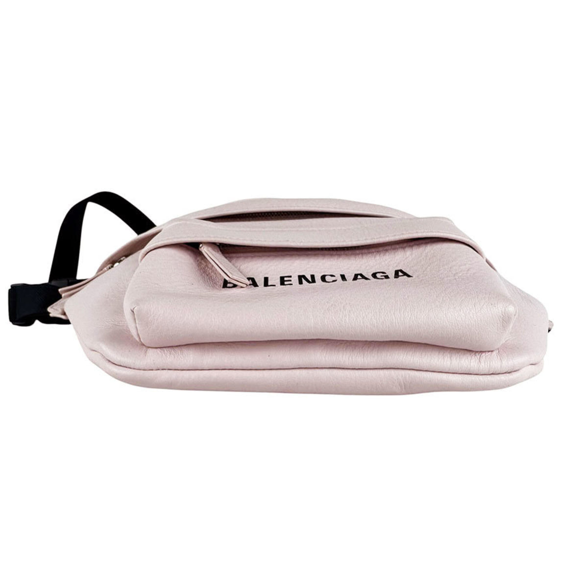 Balenciaga Black Light Pink Leather Sling Bag (Pre-Owned)