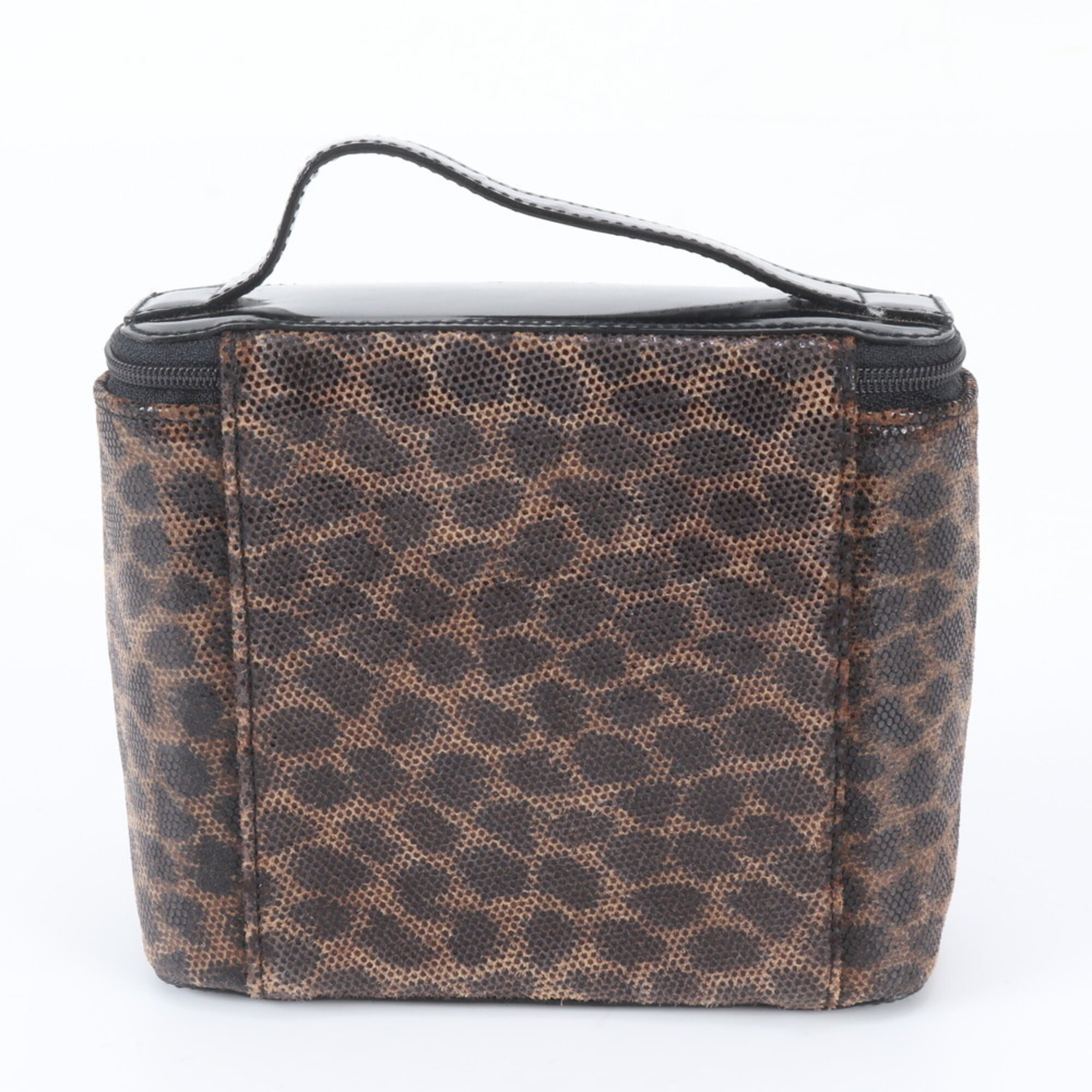 Loewe Black Brown Leather Handbag Pouch Vanity Bag (Pre-Owned)