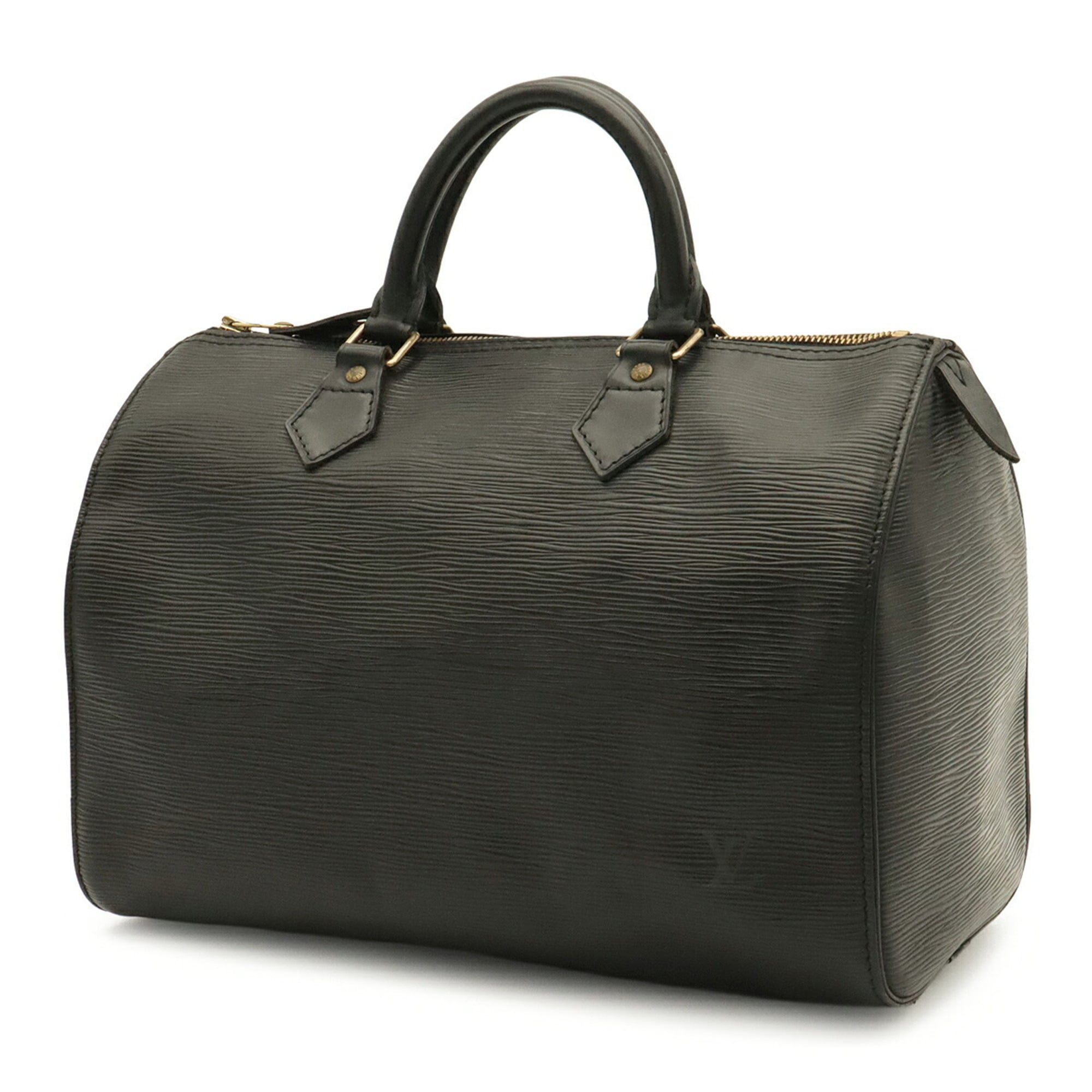 Louis Vuitton Noir Epi Leather Boston Bag Handbag (Pre-Owned)