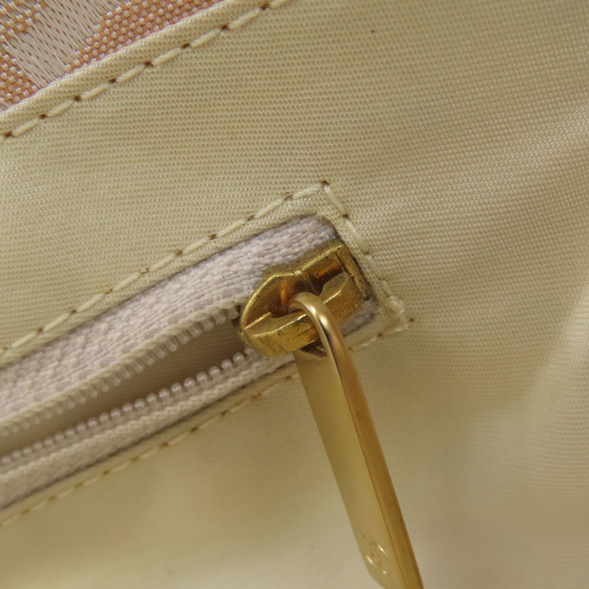 Chanel Beige Nylon Jacquard Tote Bag (Pre-Owned)