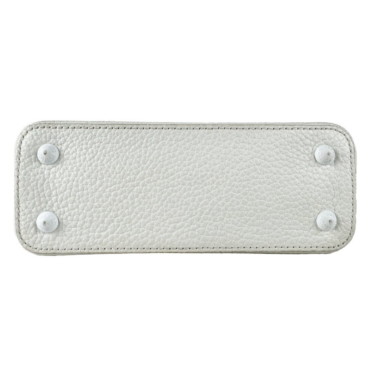 Louis Vuitton White Leather Handbag Shoulder Bag (Pre-Owned)