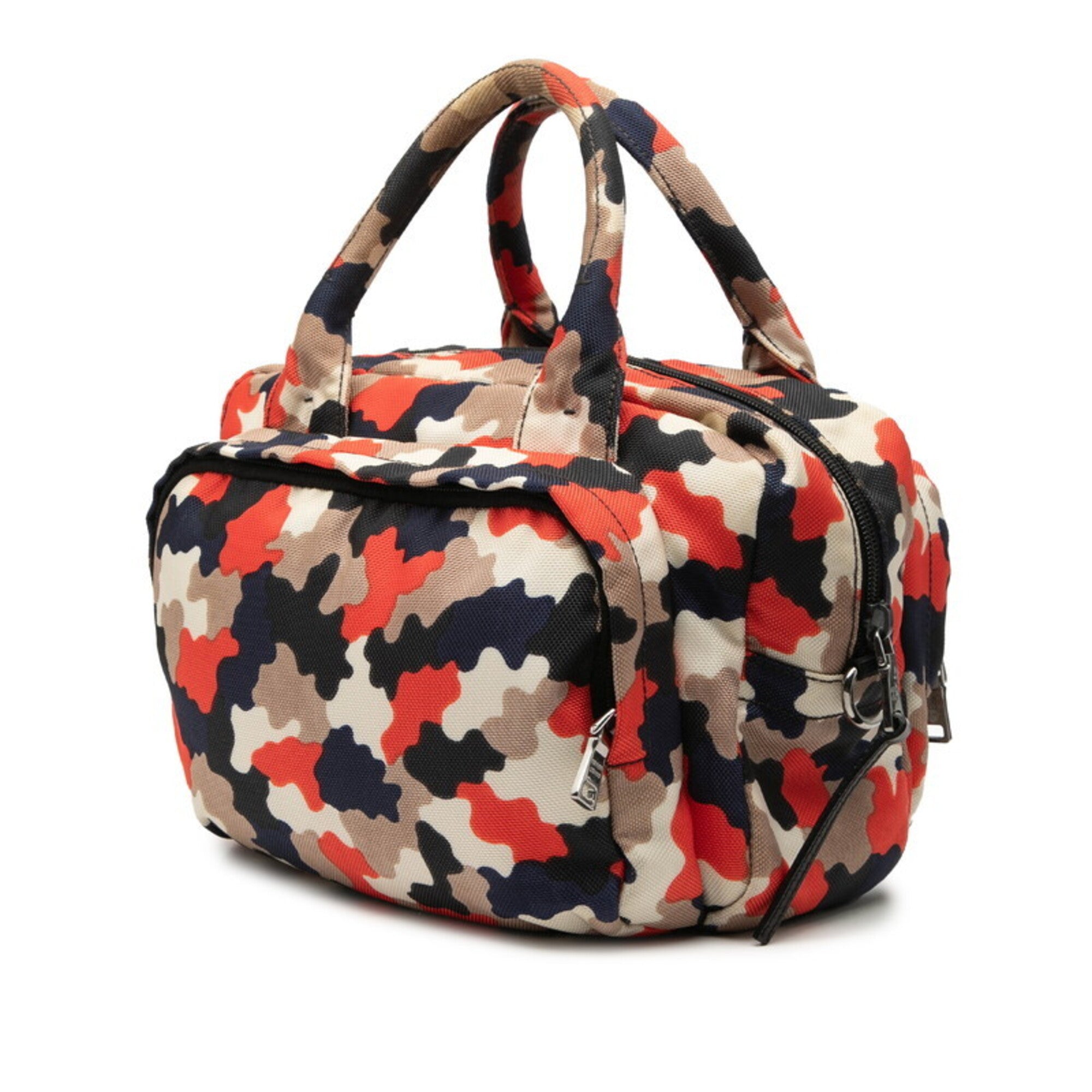 Prada Multi-Color Canvas Handbag Shoulder Bag (Pre-Owned)