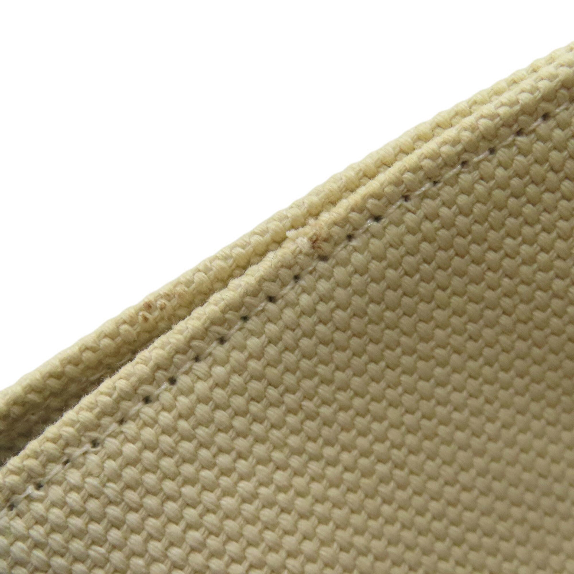 Coach Beige Blue Canvas Tote Bag (Pre-Owned)