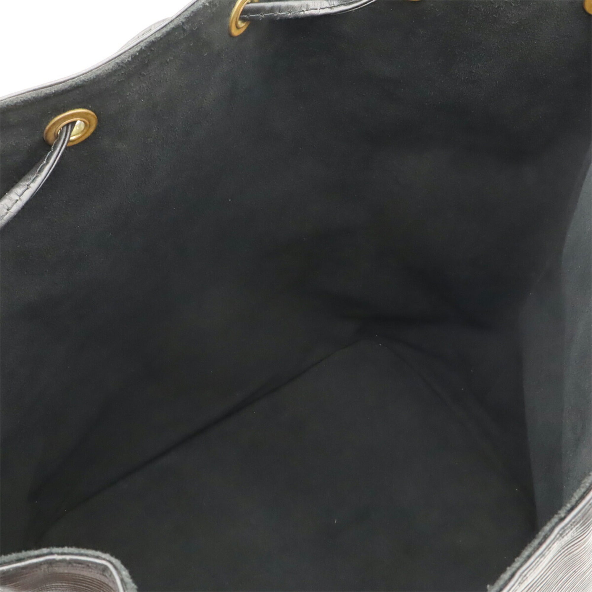 Louis Vuitton Black Noir Epi Leather Shoulder Bag (Pre-Owned)