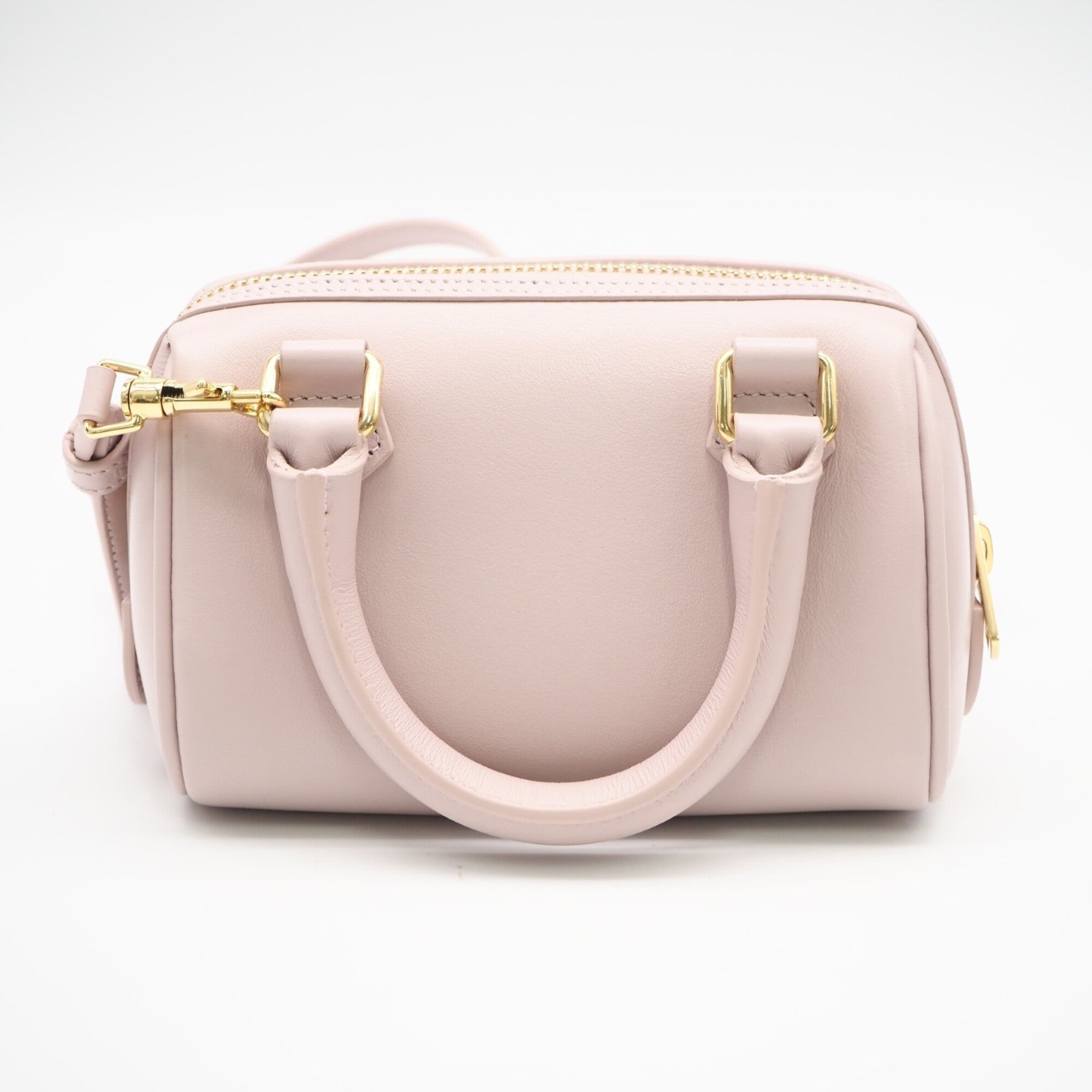 Celine Pink Leather Boston Bag Shoulder Bag (Pre-Owned)