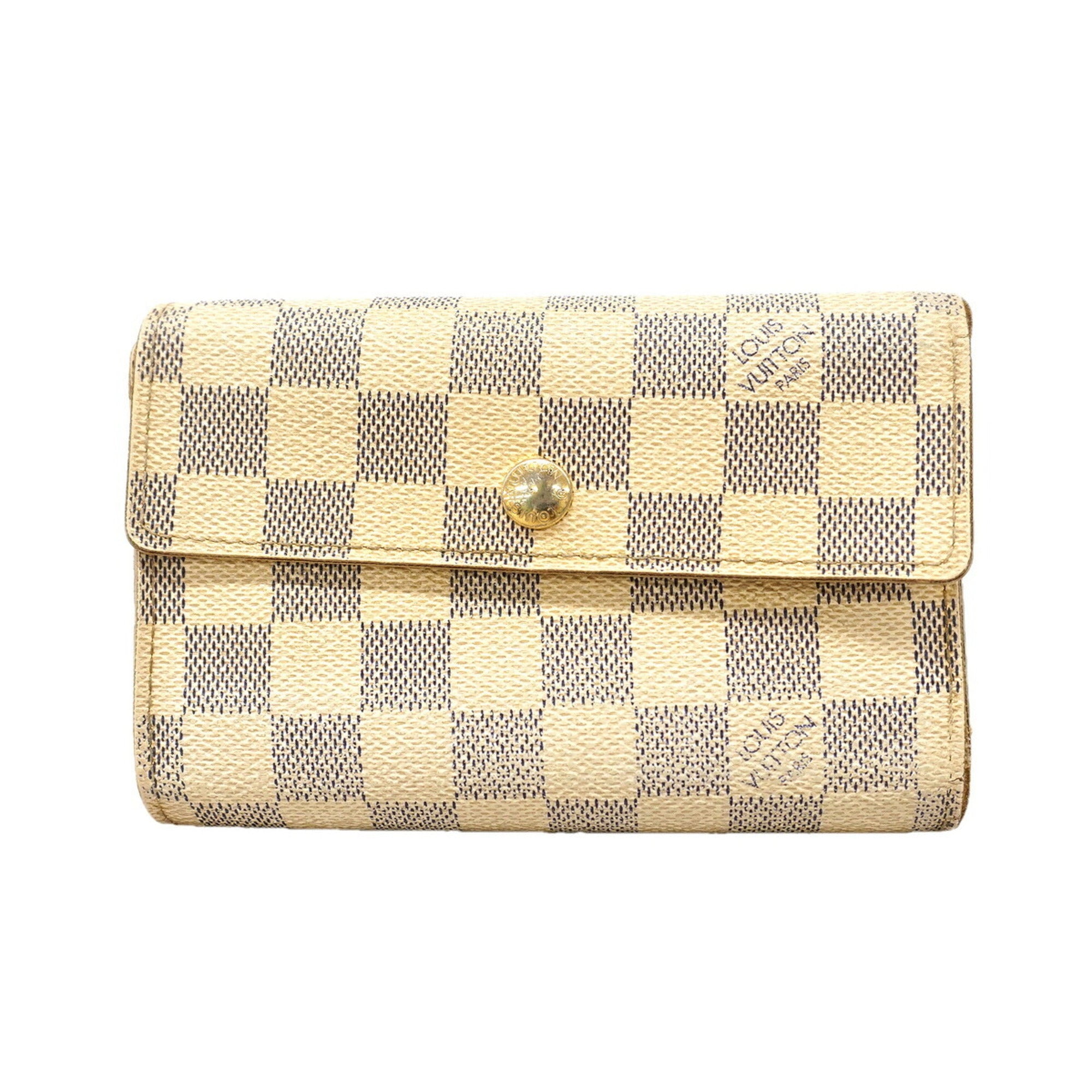 Louis Vuitton White Wallet (Tri-Fold) (Pre-Owned)