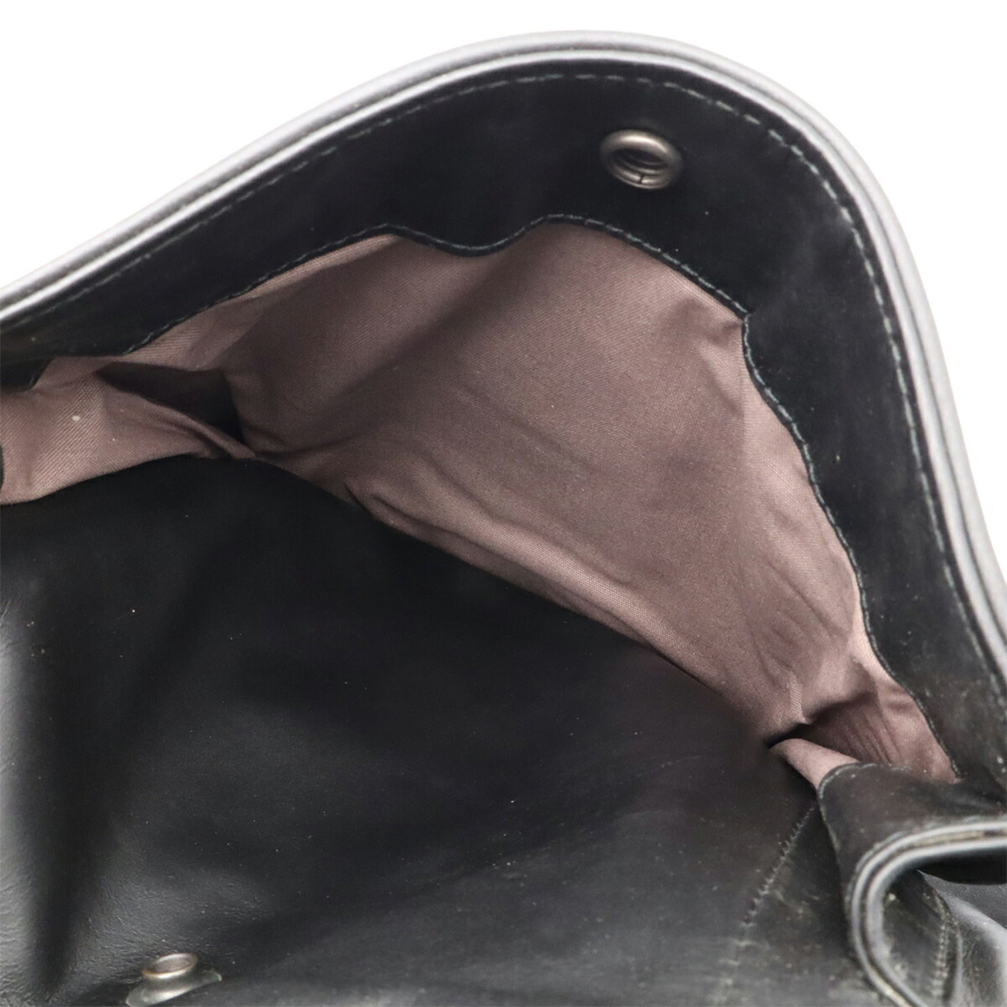 Bottega Veneta Black Intrecciato Backpack (Pre-Owned)