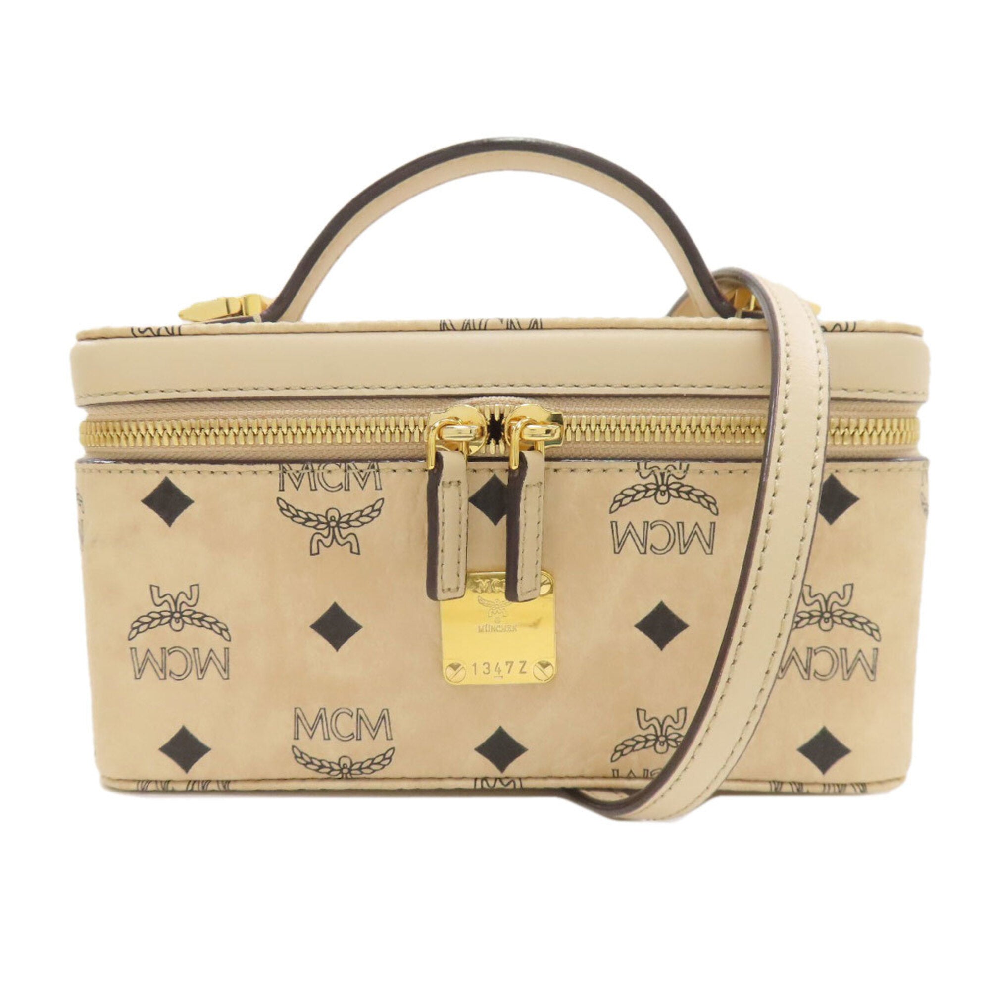 Mcm Beige Pvc Handbag (Pre-Owned)