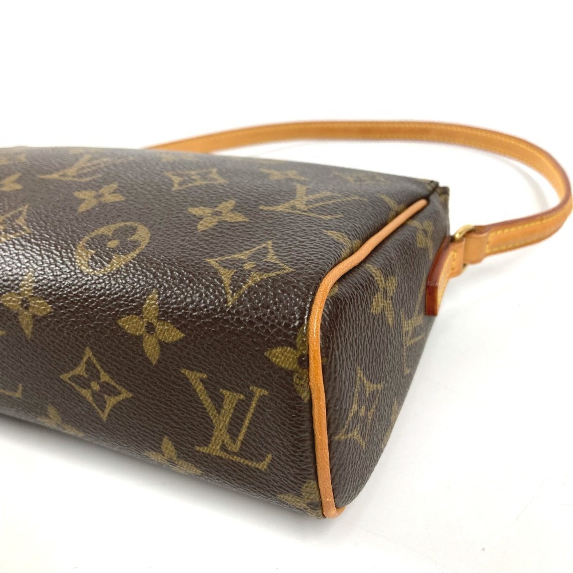 Louis Vuitton Brown Monogram Canvas Handbag Pouch Shoulder Bag (Pre-Owned)