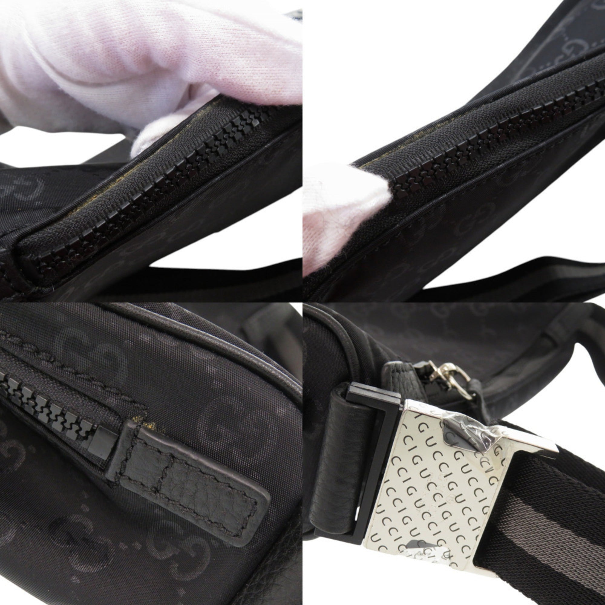 Gucci Black Nylon Shoulder Bag (Pre-Owned)