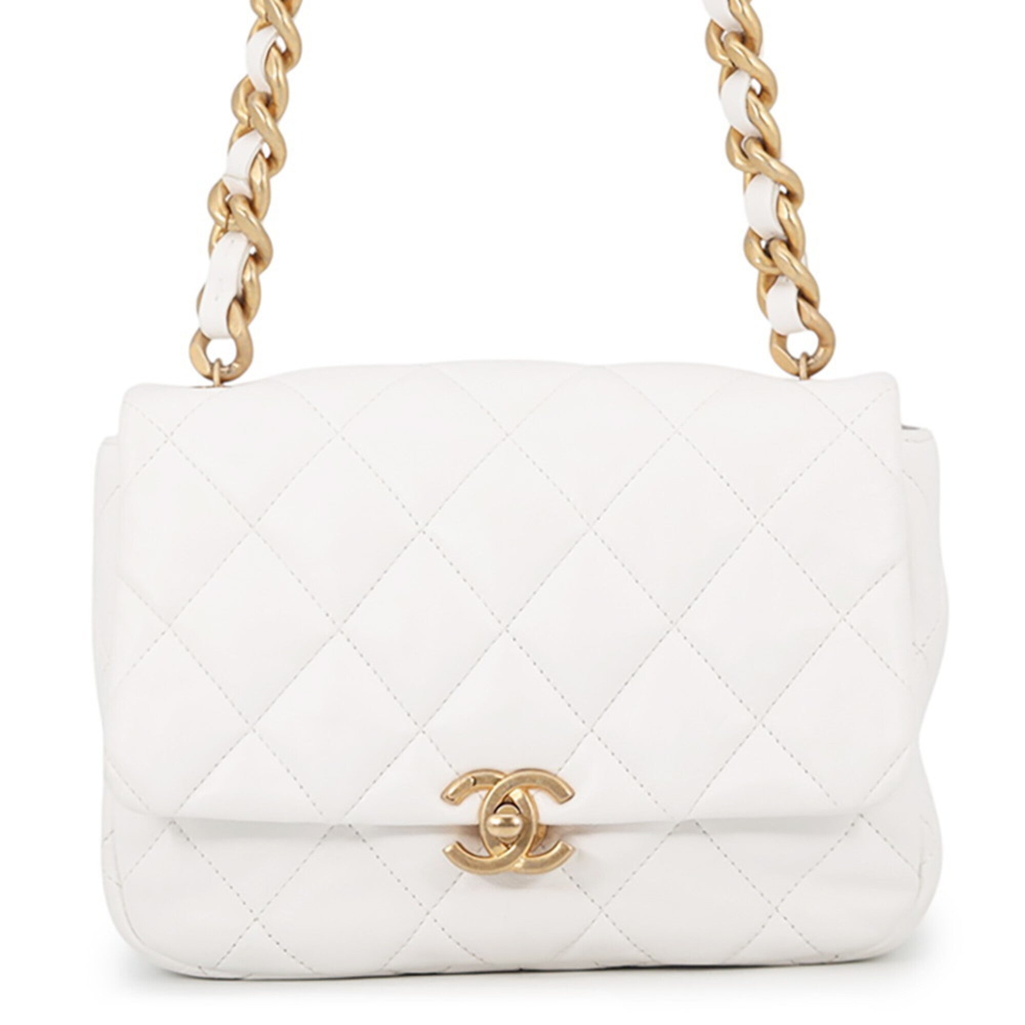 Chanel White Handbag Shoulder Bag (Pre-Owned)