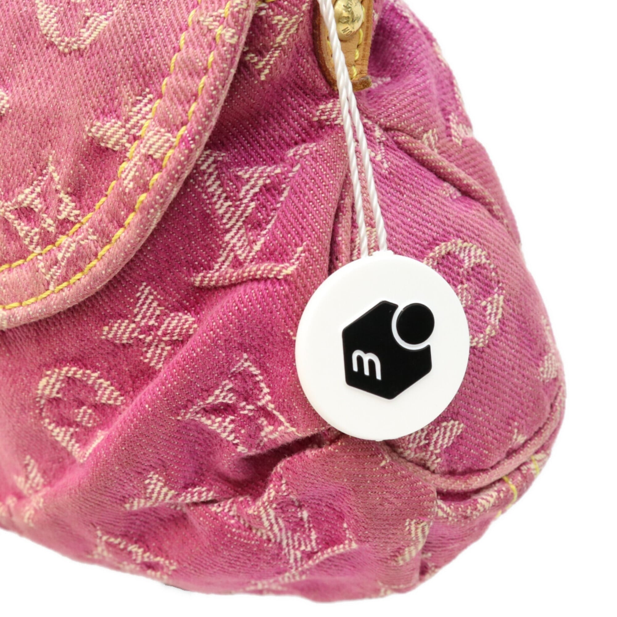 Louis Vuitton Pink Monogram Denim Shoulder Bag (Pre-Owned)