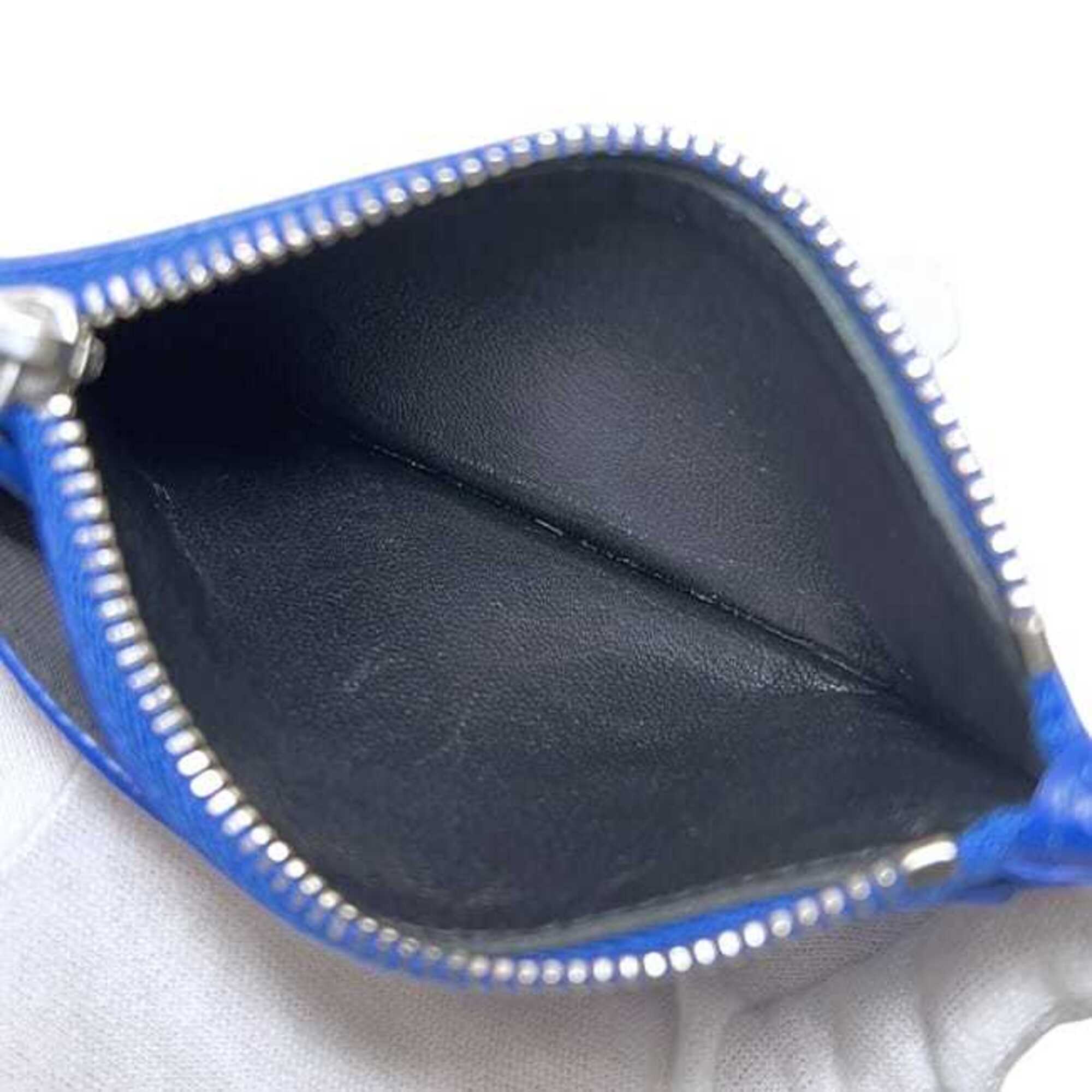 Balenciaga Blue Leather Coin Purse/Coin Case (Pre-Owned)